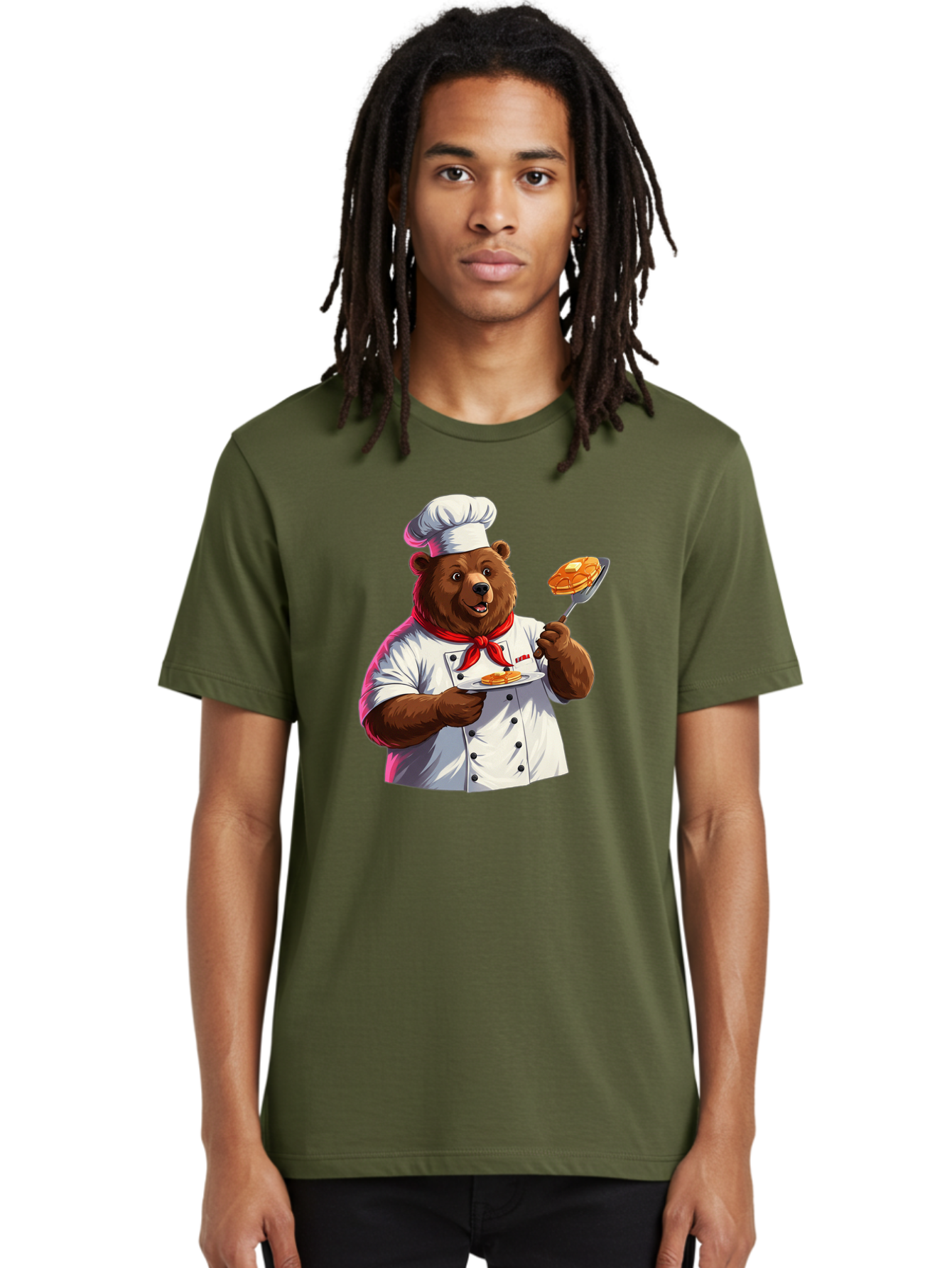 Chef-Bear-5 Men'S Graphic Tee, 100% Cotton, Comfortable Casual Summer Wear, Machine Washable, Vintage Camera, Old Camera, Antique Camera, Black Camera, Classic Photography, Photography Equipment, Nostalgic Device, Film Camera, Camera Art Bak234