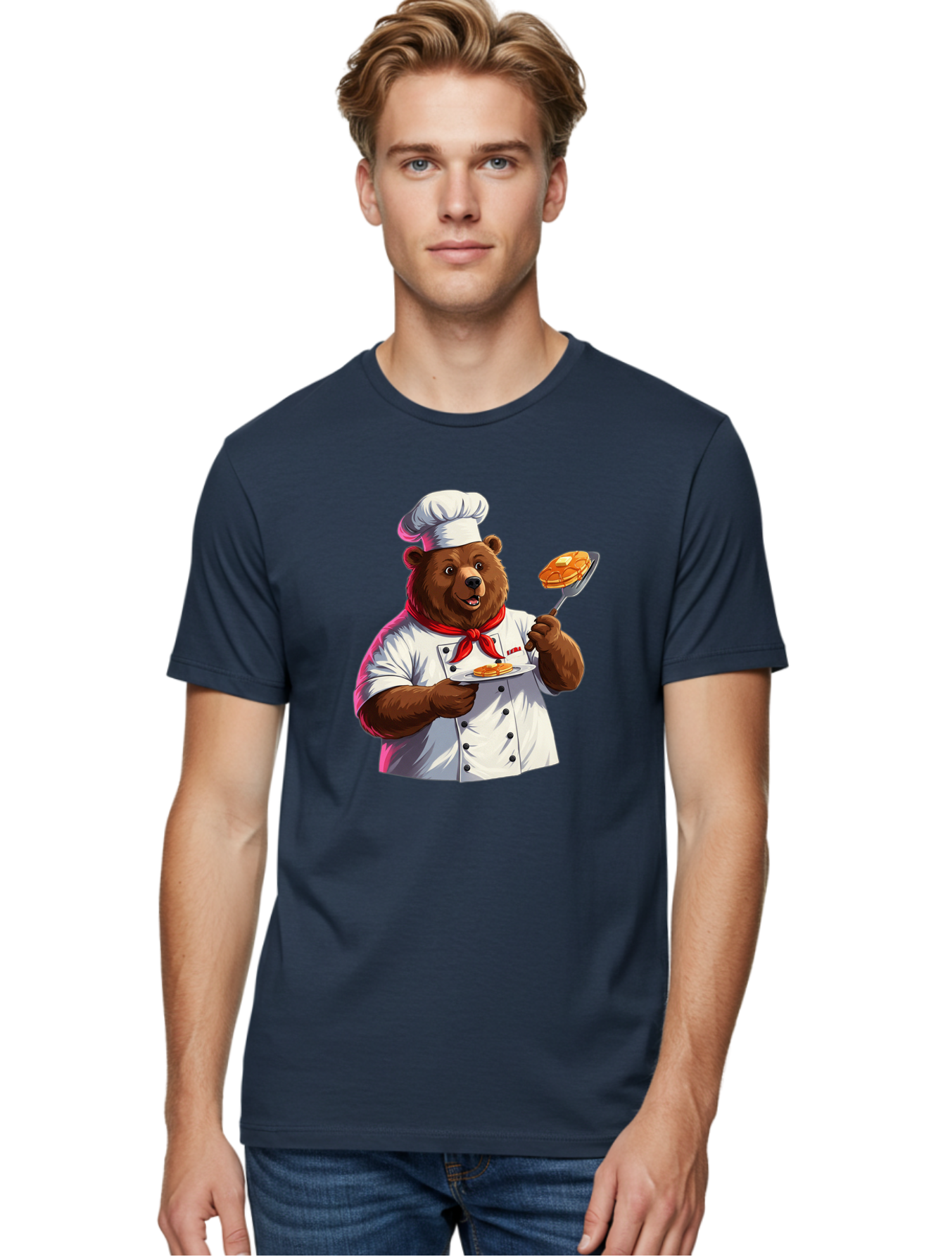 Chef-Bear-5 Men'S Graphic Tee, 100% Cotton, Comfortable Casual Summer Wear, Machine Washable, Vintage Camera, Old Camera, Antique Camera, Black Camera, Classic Photography, Photography Equipment, Nostalgic Device, Film Camera, Camera Art Bak234