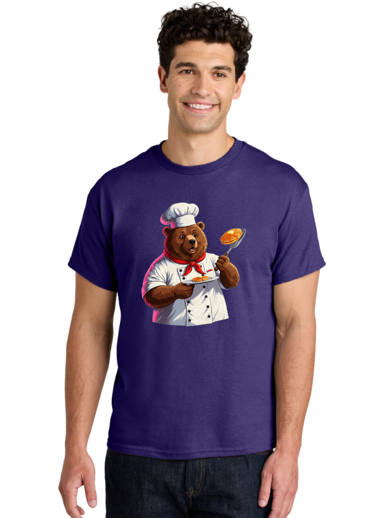 Chef-Bear-5 Men'S Graphic Tee, 100% Cotton, Comfortable Casual Summer Wear, Machine Washable, Vintage Camera, Old Camera, Antique Camera, Black Camera, Classic Photography, Photography Equipment, Nostalgic Device, Film Camera, Camera Art Bak234