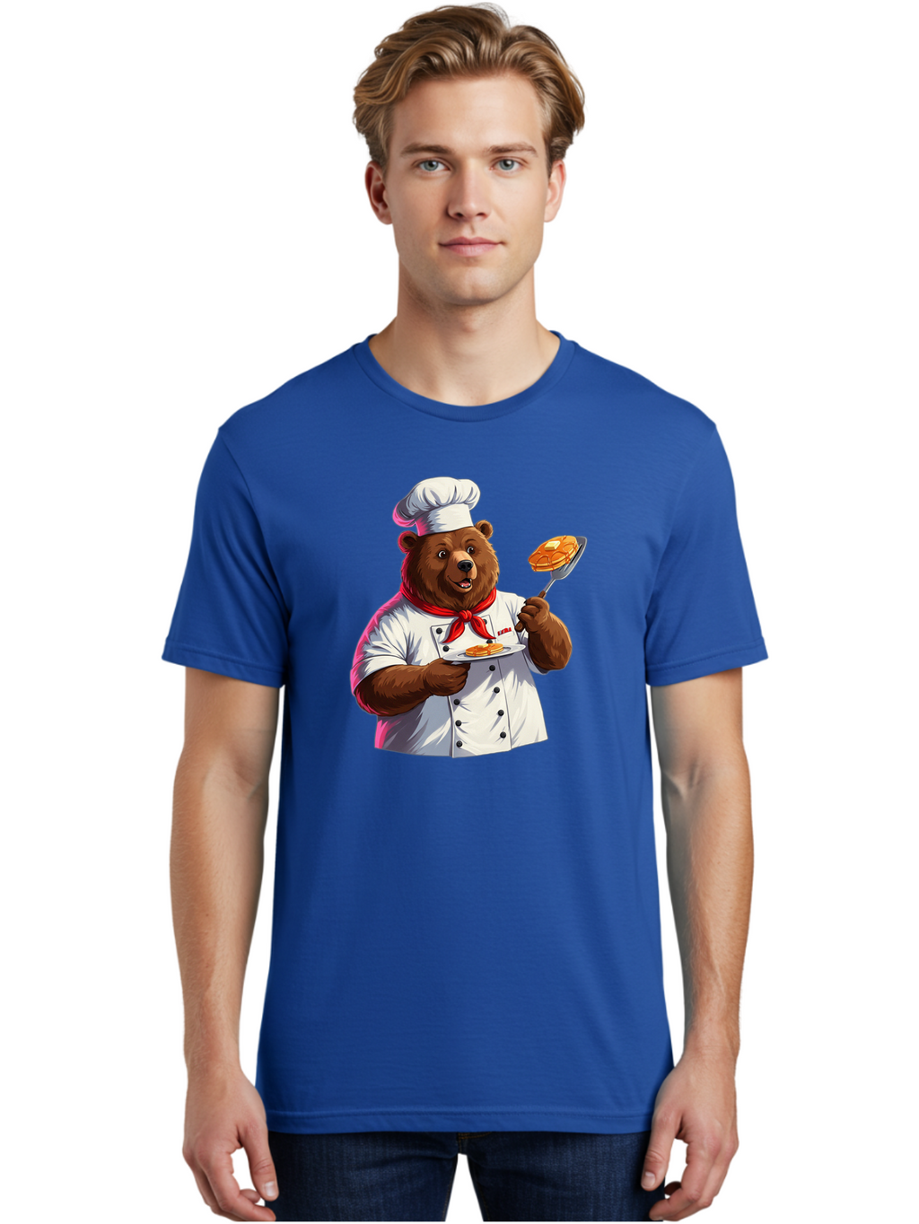 Chef-Bear-5 Men'S Graphic Tee, 100% Cotton, Comfortable Casual Summer Wear, Machine Washable, Vintage Camera, Old Camera, Antique Camera, Black Camera, Classic Photography, Photography Equipment, Nostalgic Device, Film Camera, Camera Art Bak234