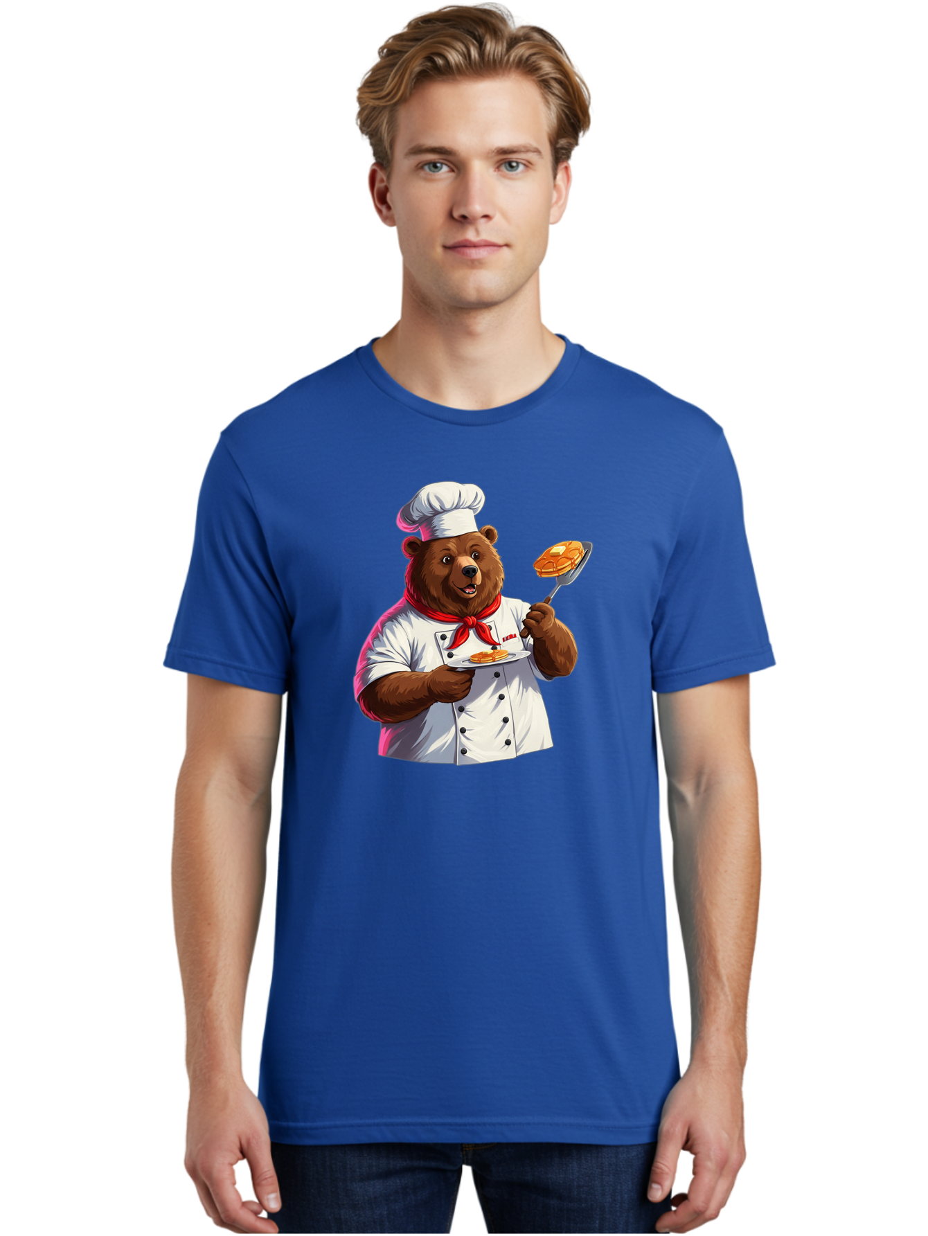 Chef-Bear-5 Men'S Graphic Tee, 100% Cotton, Comfortable Casual Summer Wear, Machine Washable, Vintage Camera, Old Camera, Antique Camera, Black Camera, Classic Photography, Photography Equipment, Nostalgic Device, Film Camera, Camera Art Bak234
