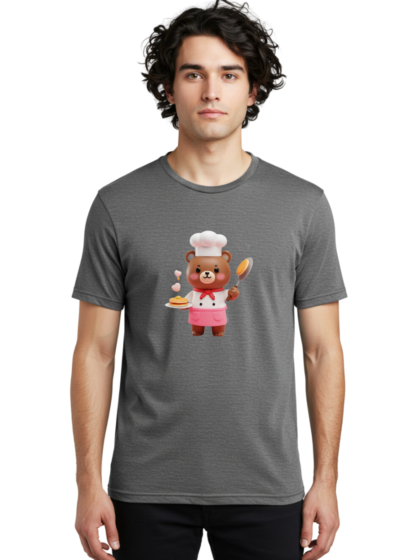 Chef-Bear-6 Men'S Graphic Tee, 100% Cotton, Comfortable Casual Summer Wear, Machine Washable, Vintage Camera, Old Camera, Antique Camera, Black Camera, Classic Photography, Photography Equipment, Nostalgic Device, Film Camera, Camera Art Bak235