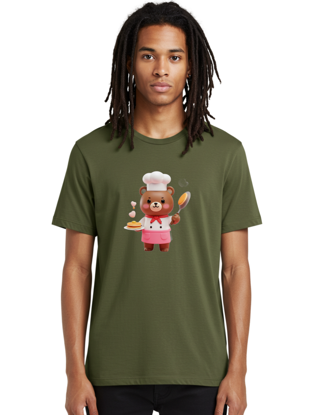 Chef-Bear-6 Men'S Graphic Tee, 100% Cotton, Comfortable Casual Summer Wear, Machine Washable, Vintage Camera, Old Camera, Antique Camera, Black Camera, Classic Photography, Photography Equipment, Nostalgic Device, Film Camera, Camera Art Bak235