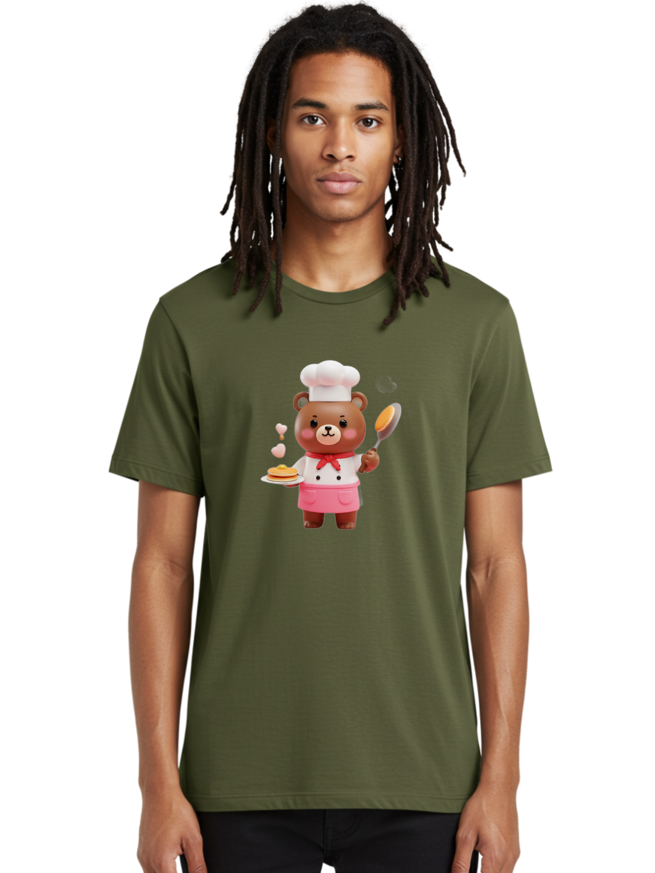 Chef-Bear-6 Men'S Graphic Tee, 100% Cotton, Comfortable Casual Summer Wear, Machine Washable, Vintage Camera, Old Camera, Antique Camera, Black Camera, Classic Photography, Photography Equipment, Nostalgic Device, Film Camera, Camera Art Bak235