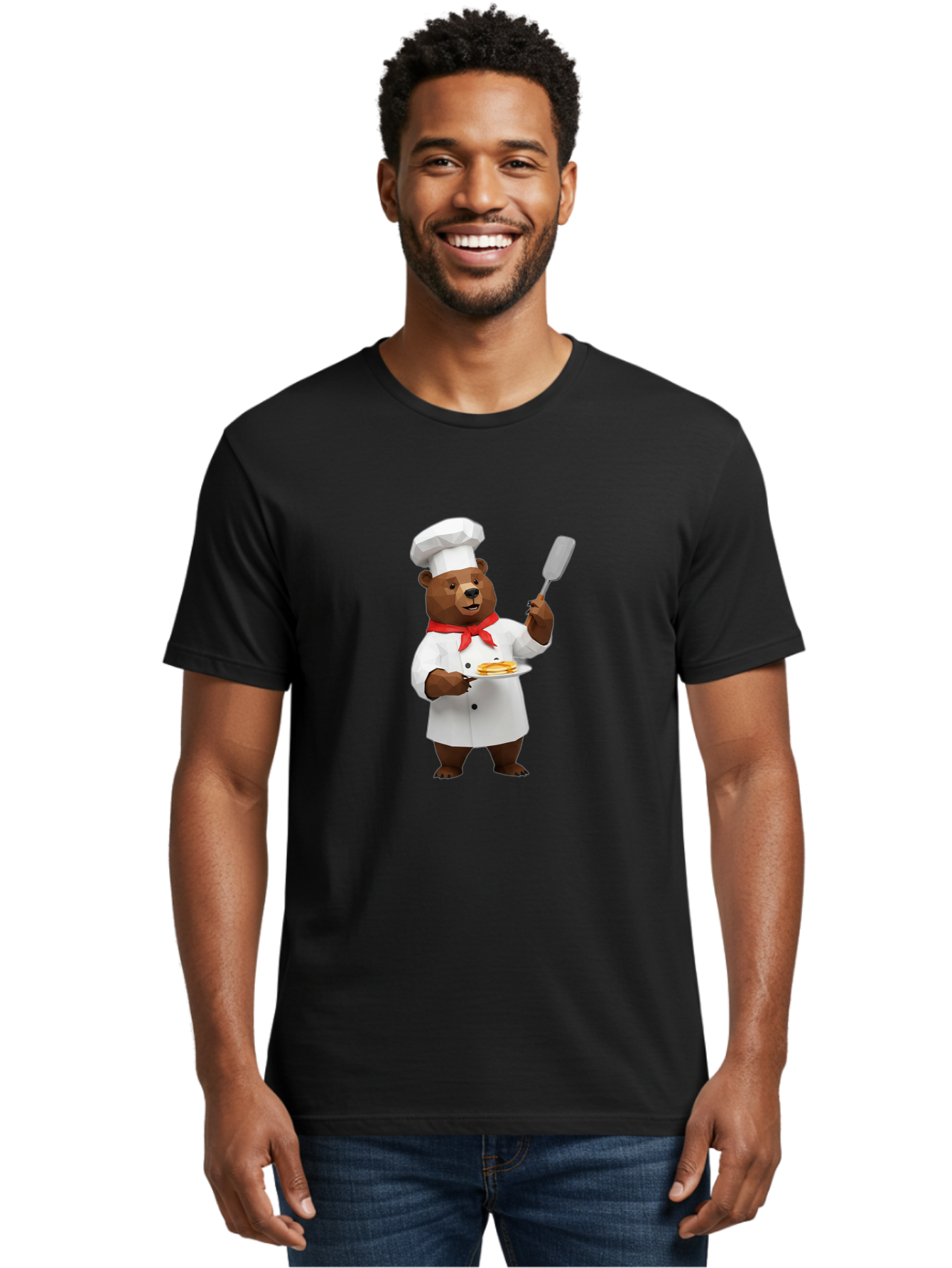Chef-Bear-7 Men'S Graphic Tee, 100% Cotton, Comfortable Casual Summer Wear, Machine Washable, Vintage Camera, Old Camera, Antique Camera, Black Camera, Classic Photography, Photography Equipment, Nostalgic Device, Film Camera, Camera Art Bak236