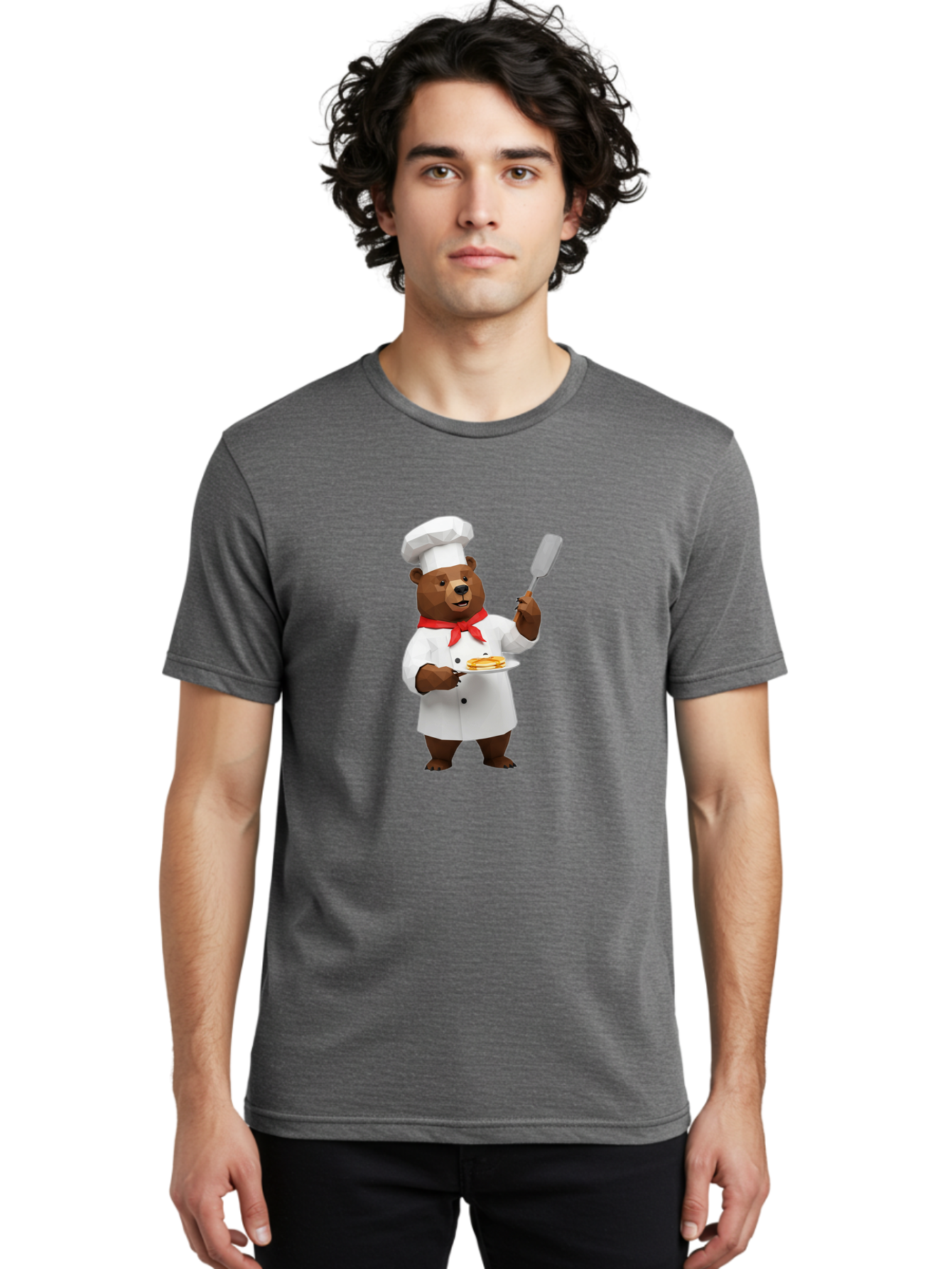 Chef-Bear-7 Men'S Graphic Tee, 100% Cotton, Comfortable Casual Summer Wear, Machine Washable, Vintage Camera, Old Camera, Antique Camera, Black Camera, Classic Photography, Photography Equipment, Nostalgic Device, Film Camera, Camera Art Bak236