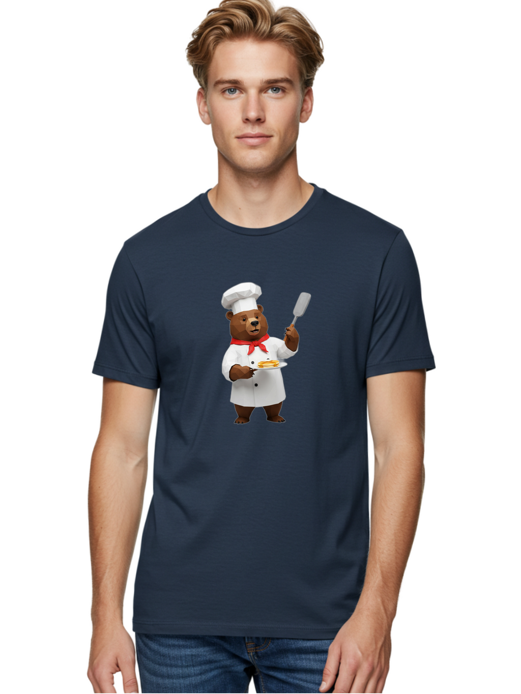 Chef-Bear-7 Men'S Graphic Tee, 100% Cotton, Comfortable Casual Summer Wear, Machine Washable, Vintage Camera, Old Camera, Antique Camera, Black Camera, Classic Photography, Photography Equipment, Nostalgic Device, Film Camera, Camera Art Bak236