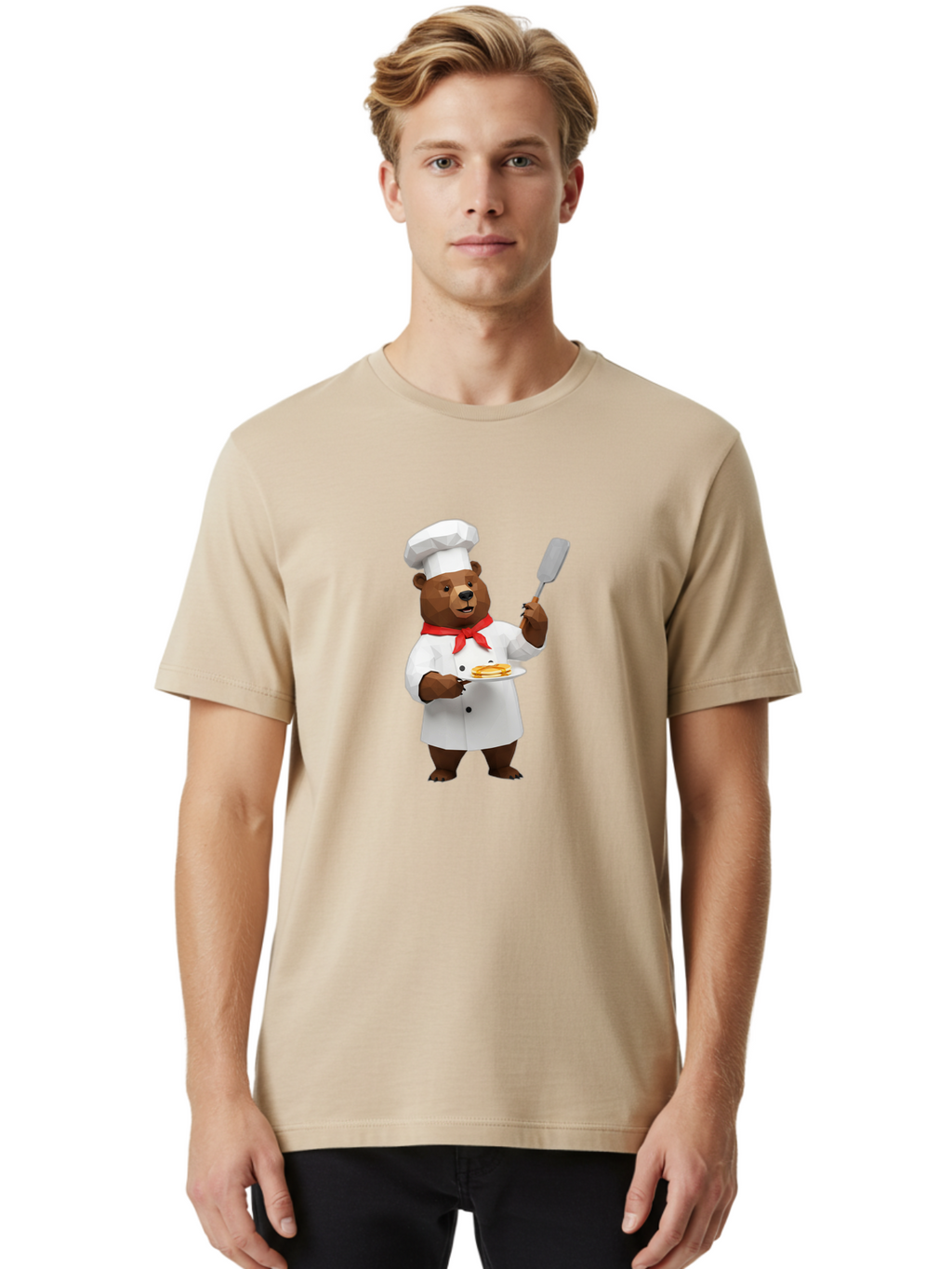 Chef-Bear-7 Men'S Graphic Tee, 100% Cotton, Comfortable Casual Summer Wear, Machine Washable, Vintage Camera, Old Camera, Antique Camera, Black Camera, Classic Photography, Photography Equipment, Nostalgic Device, Film Camera, Camera Art Bak236