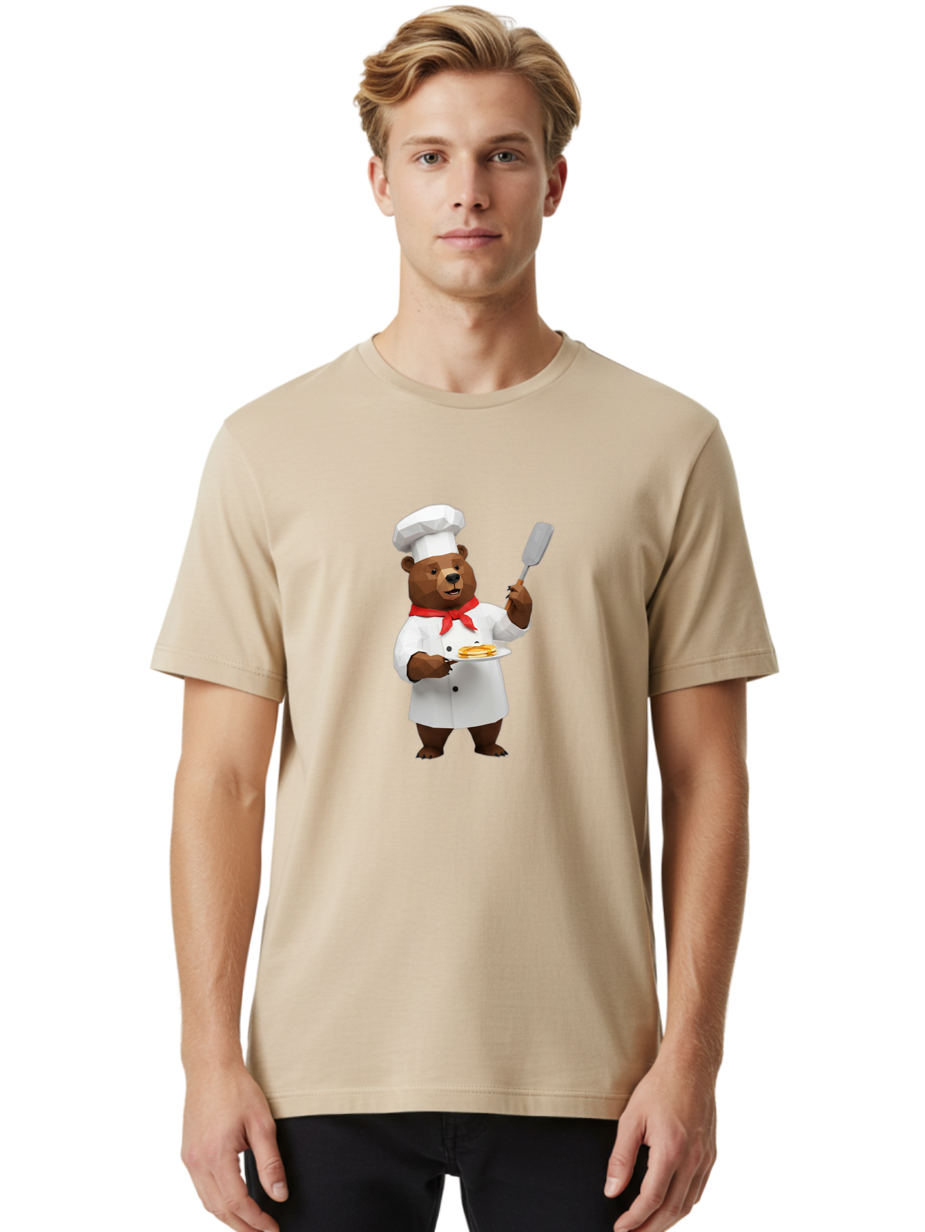 Chef-Bear-7 Men'S Graphic Tee, 100% Cotton, Comfortable Casual Summer Wear, Machine Washable, Vintage Camera, Old Camera, Antique Camera, Black Camera, Classic Photography, Photography Equipment, Nostalgic Device, Film Camera, Camera Art Bak236