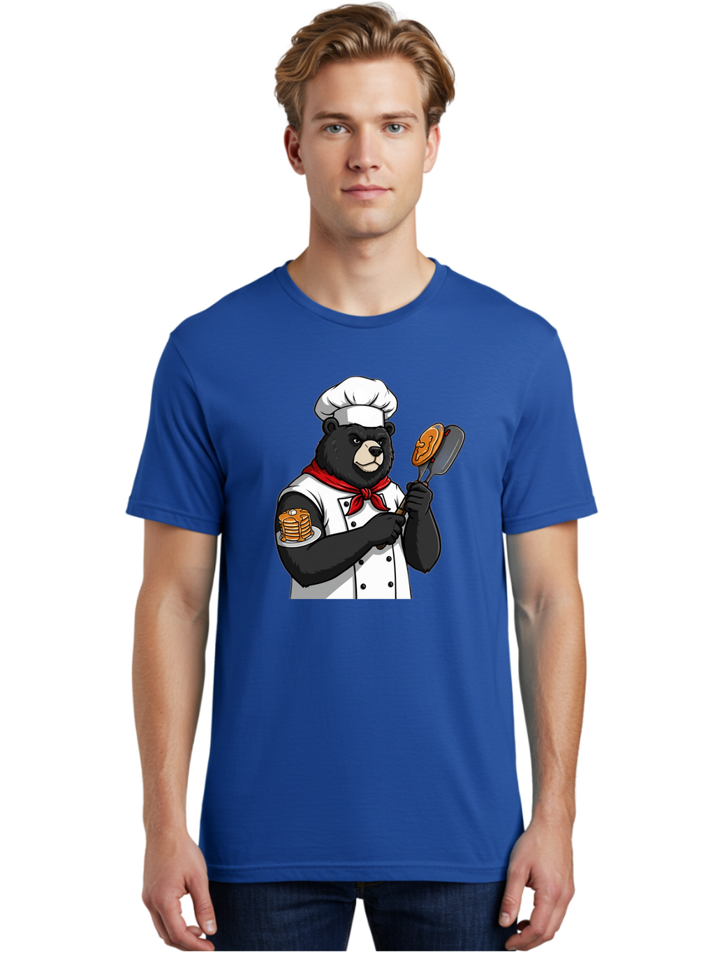 Chef-Bear-8 Men'S Graphic Tee, 100% Cotton, Comfortable Casual Summer Wear, Machine Washable, Vintage Camera, Old Camera, Antique Camera, Black Camera, Classic Photography, Photography Equipment, Nostalgic Device, Film Camera, Camera Art Bak237