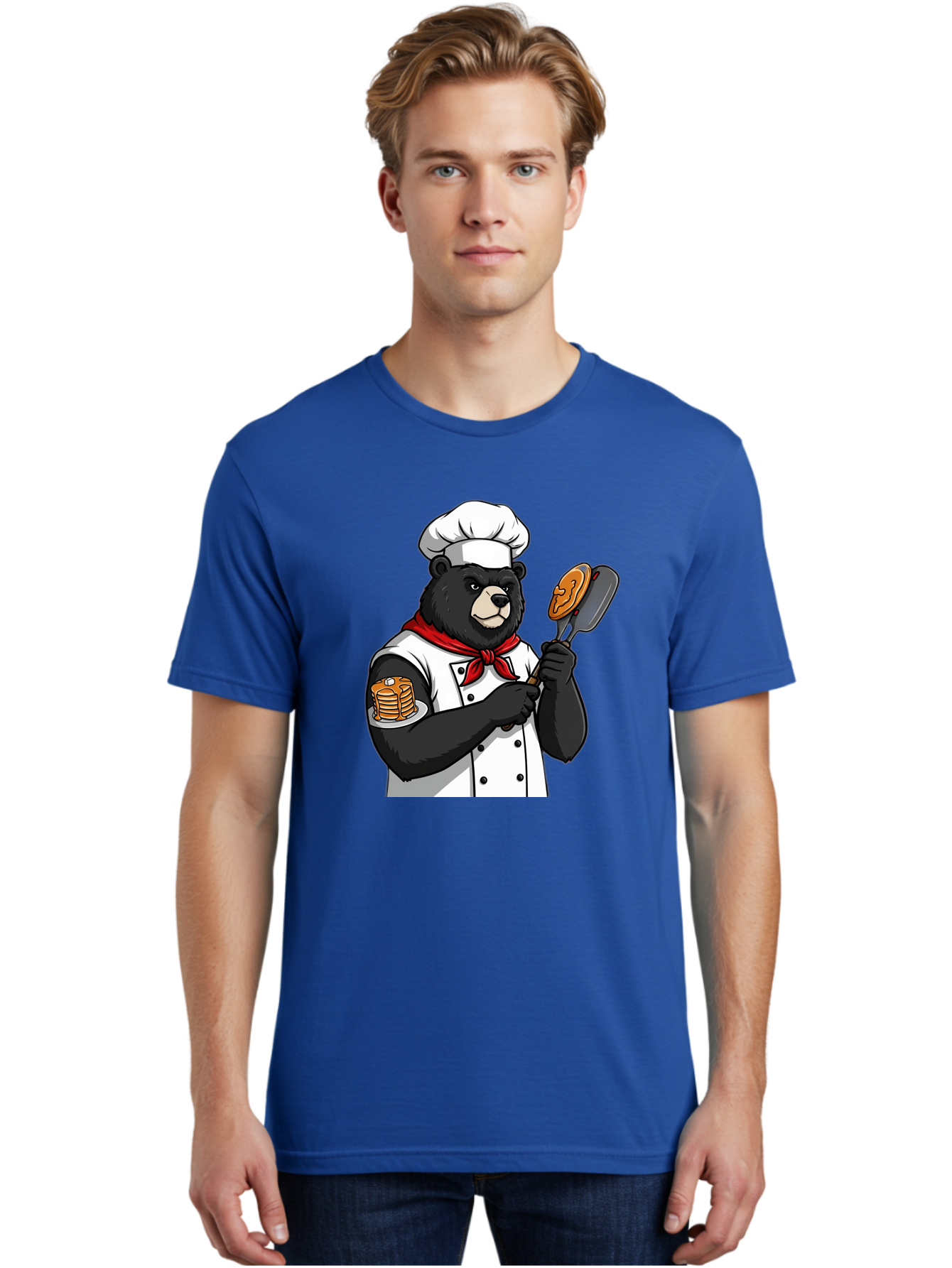 Chef-Bear-8 Men'S Graphic Tee, 100% Cotton, Comfortable Casual Summer Wear, Machine Washable, Vintage Camera, Old Camera, Antique Camera, Black Camera, Classic Photography, Photography Equipment, Nostalgic Device, Film Camera, Camera Art Bak237