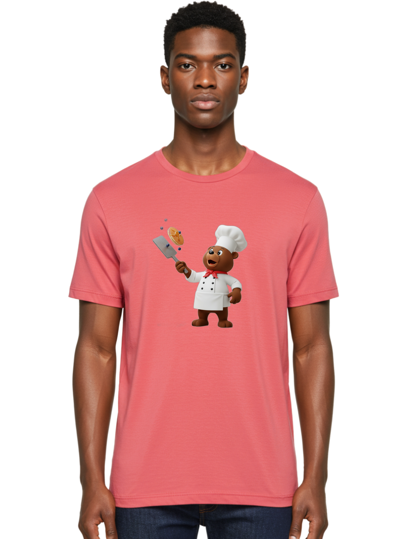 Chef-Bear Men'S Graphic Tee, 100% Cotton, Comfortable Casual Summer Wear, Machine Washable, Vintage Camera, Old Camera, Antique Camera, Black Camera, Classic Photography, Photography Equipment, Nostalgic Device, Film Camera, Camera Art Bak238