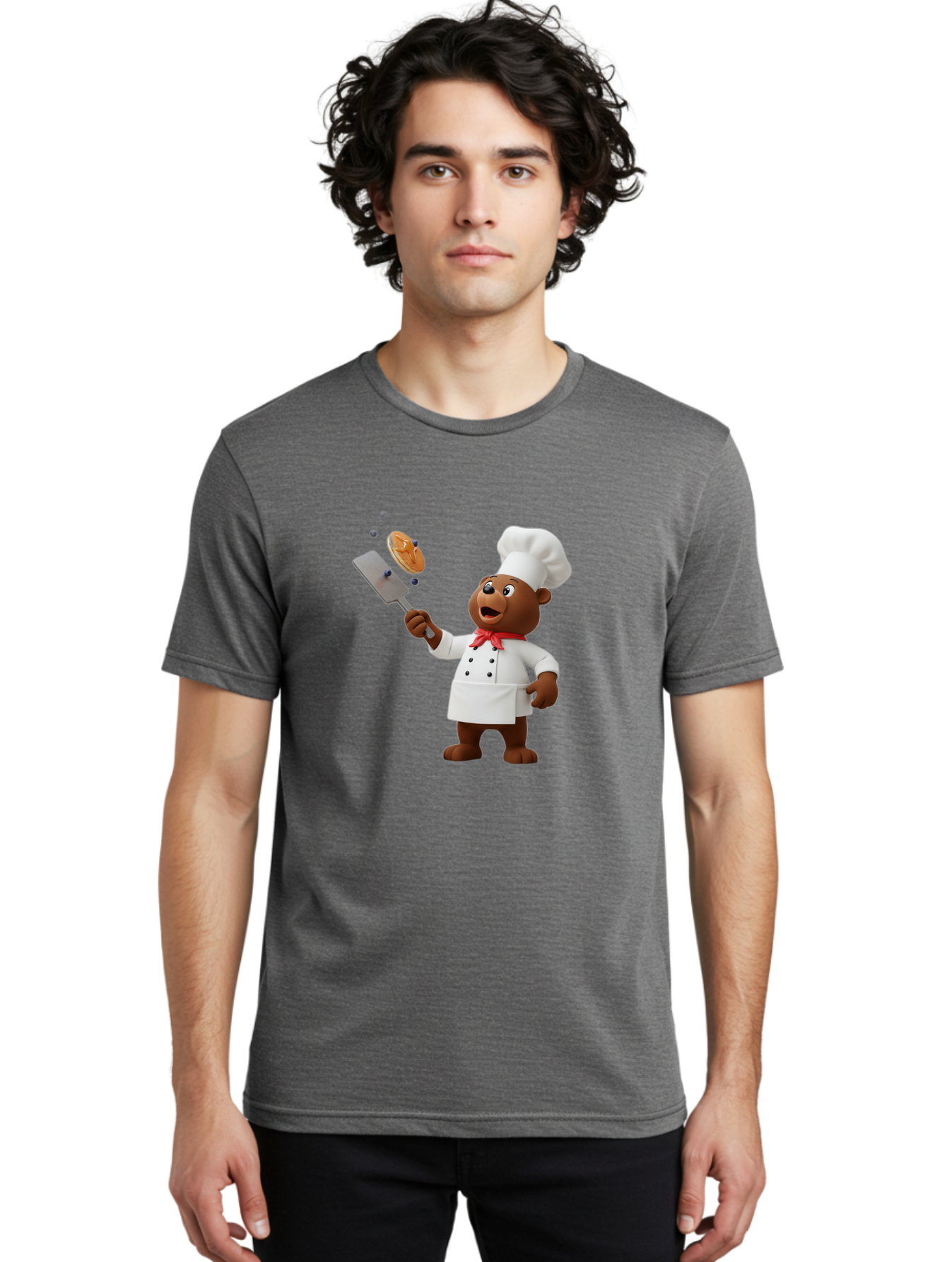 Chef-Bear Men'S Graphic Tee, 100% Cotton, Comfortable Casual Summer Wear, Machine Washable, Vintage Camera, Old Camera, Antique Camera, Black Camera, Classic Photography, Photography Equipment, Nostalgic Device, Film Camera, Camera Art Bak238