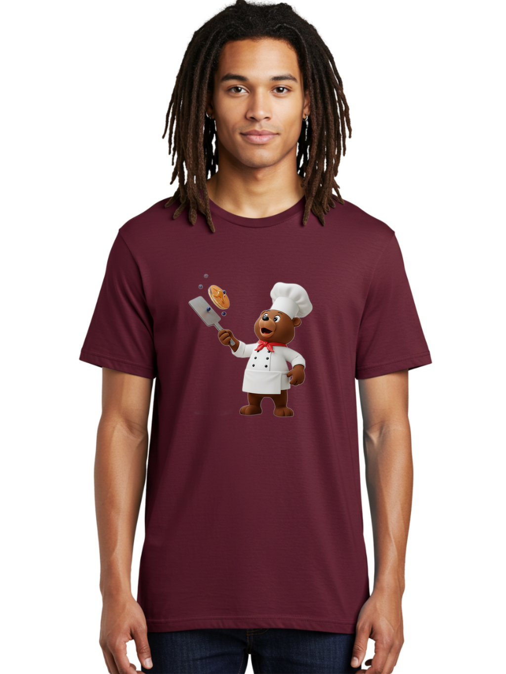 Chef-Bear Men'S Graphic Tee, 100% Cotton, Comfortable Casual Summer Wear, Machine Washable, Vintage Camera, Old Camera, Antique Camera, Black Camera, Classic Photography, Photography Equipment, Nostalgic Device, Film Camera, Camera Art Bak238