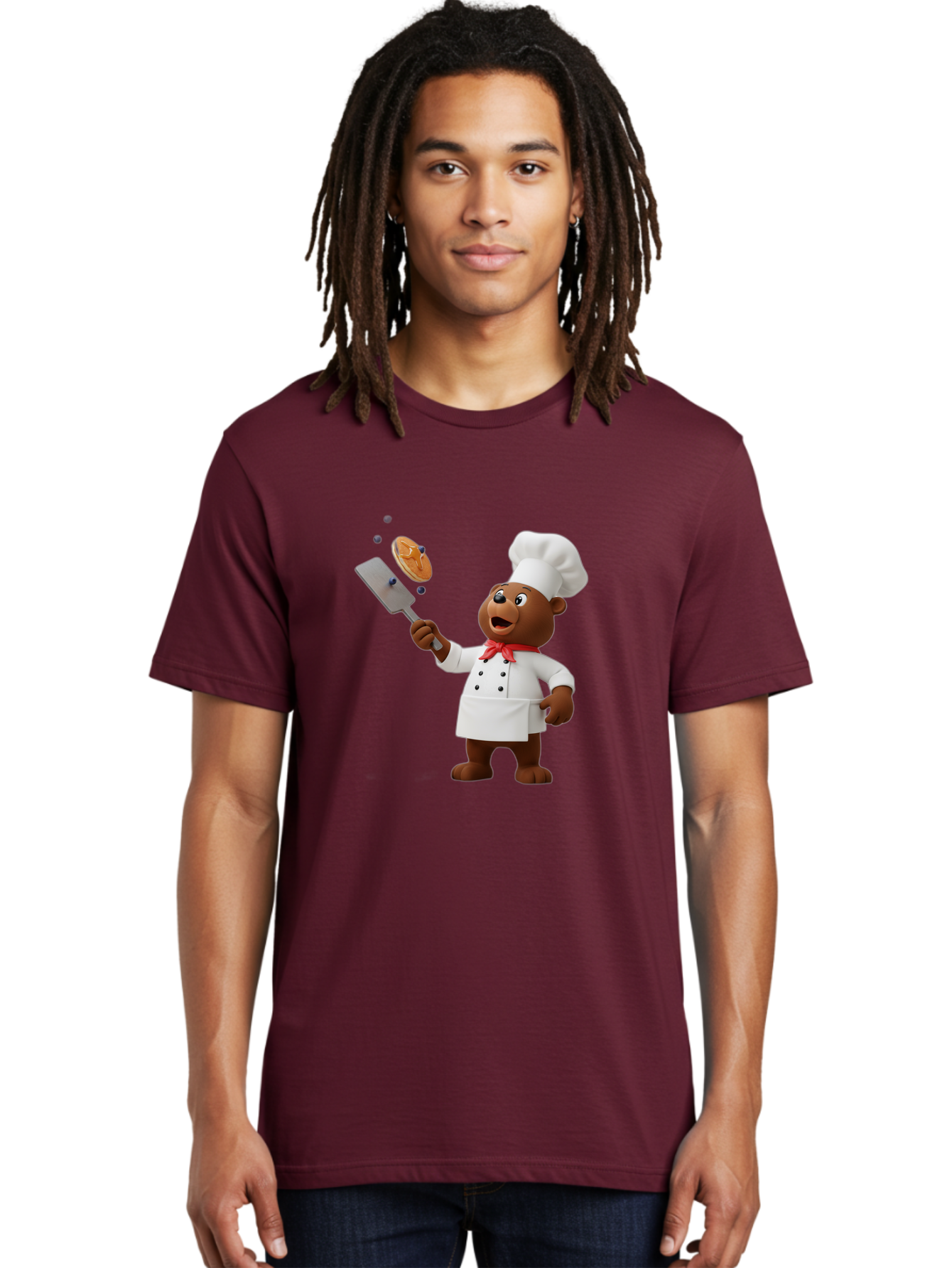 Chef-Bear Men'S Graphic Tee, 100% Cotton, Comfortable Casual Summer Wear, Machine Washable, Vintage Camera, Old Camera, Antique Camera, Black Camera, Classic Photography, Photography Equipment, Nostalgic Device, Film Camera, Camera Art Bak238
