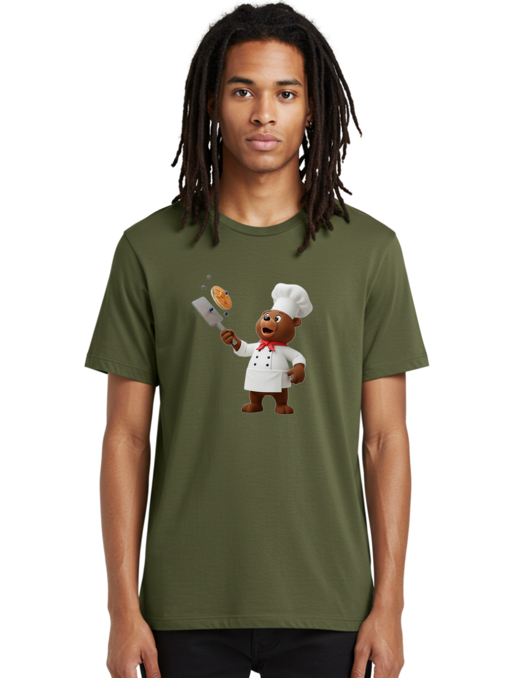 Chef-Bear Men'S Graphic Tee, 100% Cotton, Comfortable Casual Summer Wear, Machine Washable, Vintage Camera, Old Camera, Antique Camera, Black Camera, Classic Photography, Photography Equipment, Nostalgic Device, Film Camera, Camera Art Bak238