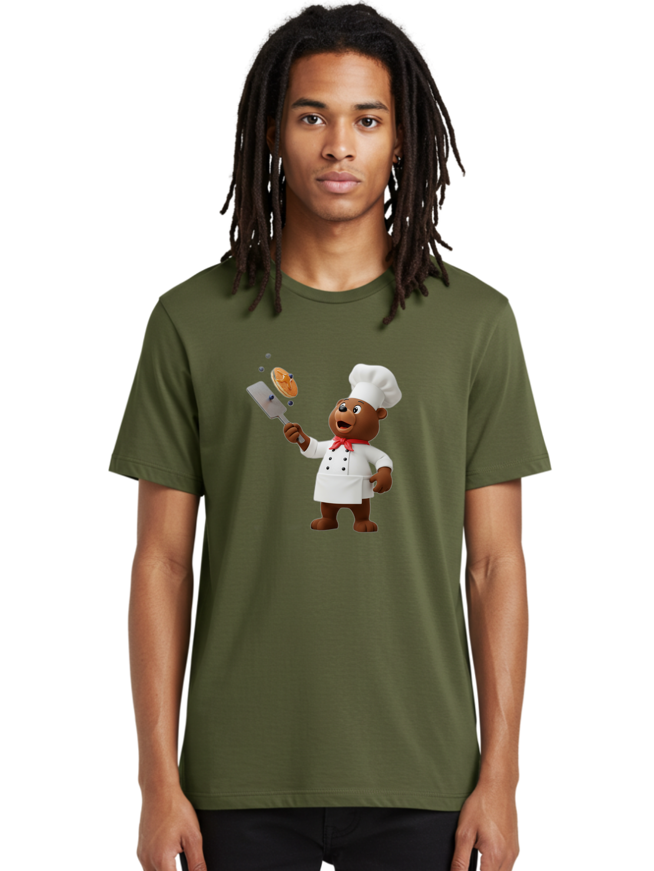 Chef-Bear Men'S Graphic Tee, 100% Cotton, Comfortable Casual Summer Wear, Machine Washable, Vintage Camera, Old Camera, Antique Camera, Black Camera, Classic Photography, Photography Equipment, Nostalgic Device, Film Camera, Camera Art Bak238
