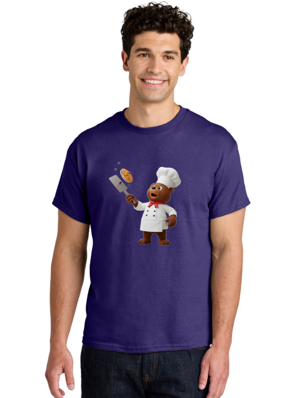Chef-Bear Men'S Graphic Tee, 100% Cotton, Comfortable Casual Summer Wear, Machine Washable, Vintage Camera, Old Camera, Antique Camera, Black Camera, Classic Photography, Photography Equipment, Nostalgic Device, Film Camera, Camera Art Bak238