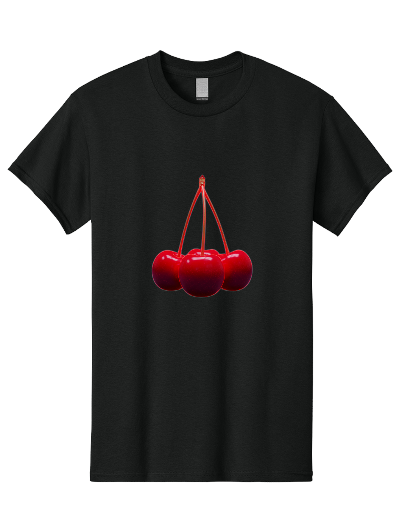Cherries Men'S Graphic Tee, 100% Cotton, Comfortable Casual Summer Wear, Machine Washable, Vintage Camera, Old Camera, Antique Camera, Black Camera, Classic Photography, Photography Equipment, Nostalgic Device, Film Camera, Camera Art Bak239