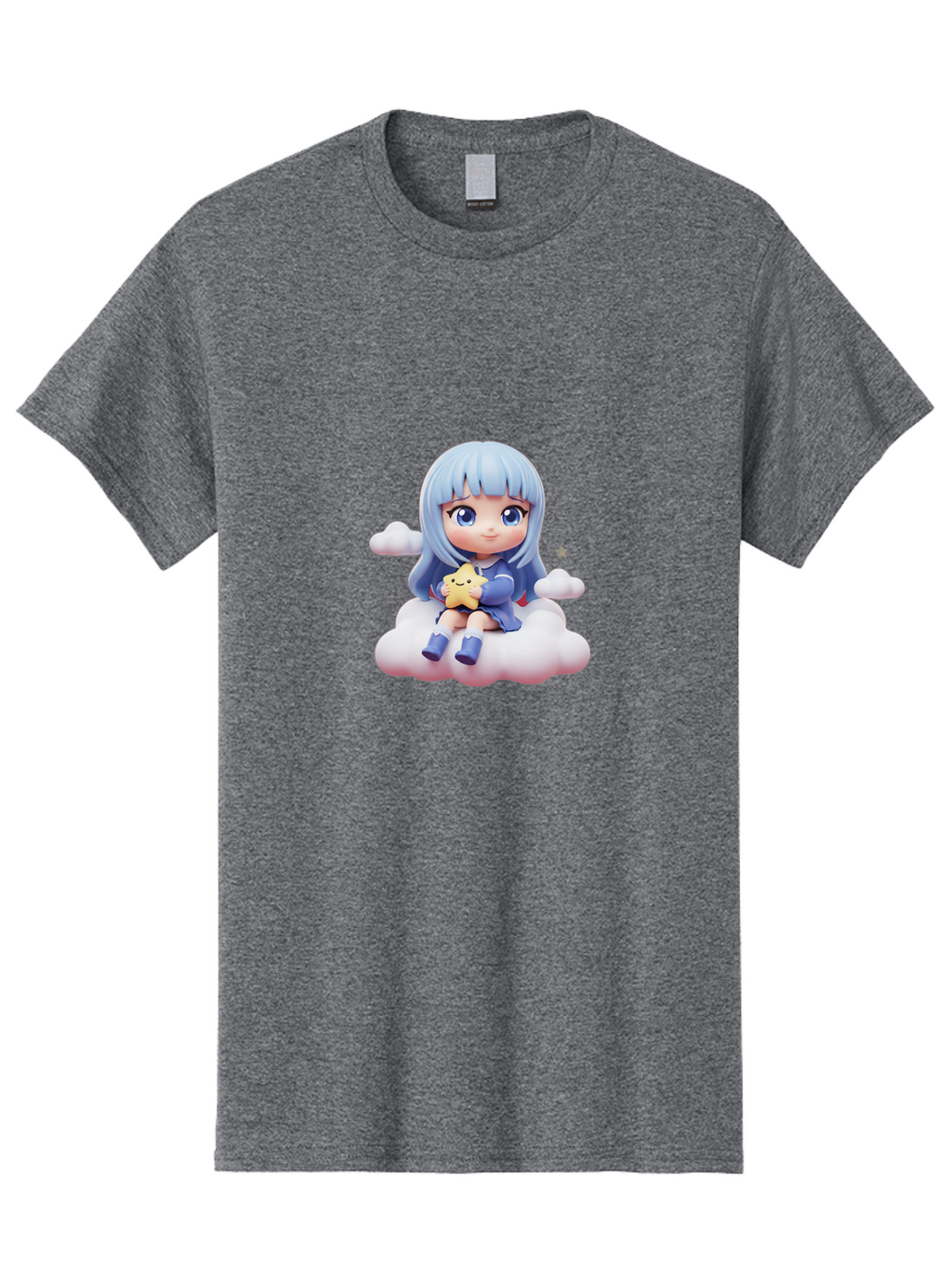 Chibi-Girl-On-Cloud Men'S Graphic Tee, 100% Cotton, Comfortable Casual Summer Wear, Machine Washable, Vintage Camera, Old Camera, Antique Camera, Black Camera, Classic Photography, Photography Equipment, Nostalgic Device, Film Camera, Bak240