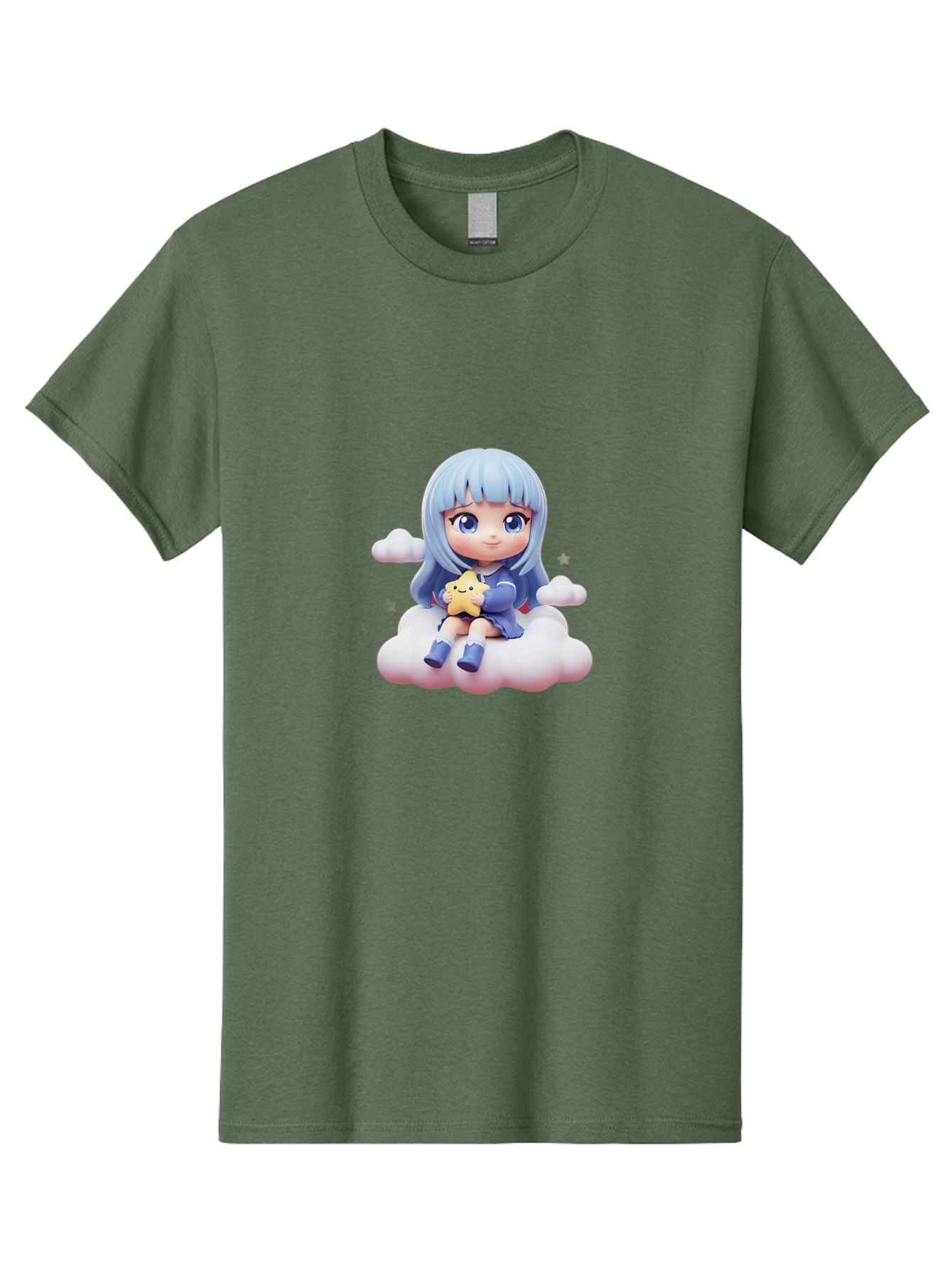 Chibi-Girl-On-Cloud Men'S Graphic Tee, 100% Cotton, Comfortable Casual Summer Wear, Machine Washable, Vintage Camera, Old Camera, Antique Camera, Black Camera, Classic Photography, Photography Equipment, Nostalgic Device, Film Camera, Bak240