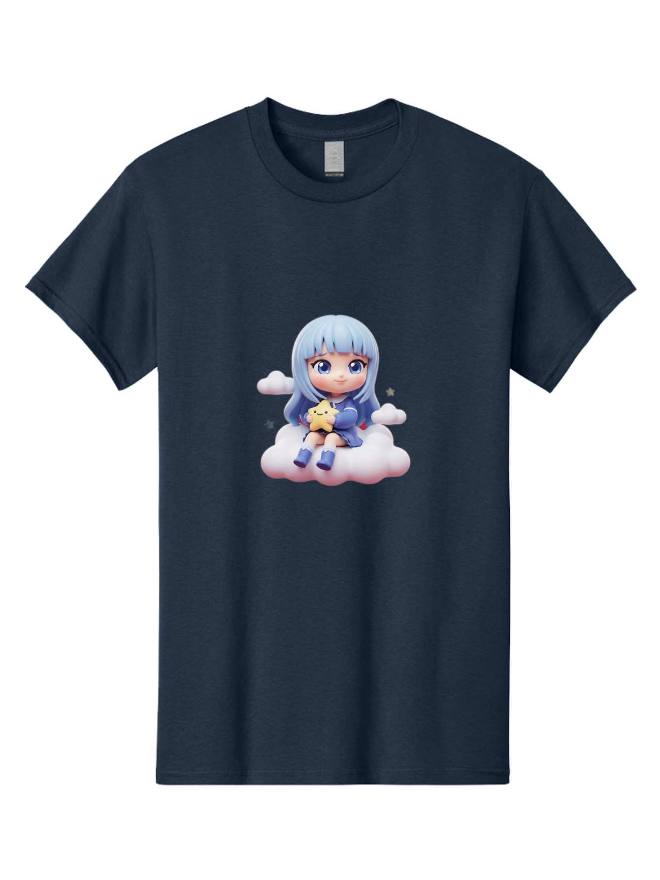 Chibi-Girl-On-Cloud Men'S Graphic Tee, 100% Cotton, Comfortable Casual Summer Wear, Machine Washable, Vintage Camera, Old Camera, Antique Camera, Black Camera, Classic Photography, Photography Equipment, Nostalgic Device, Film Camera, Bak240