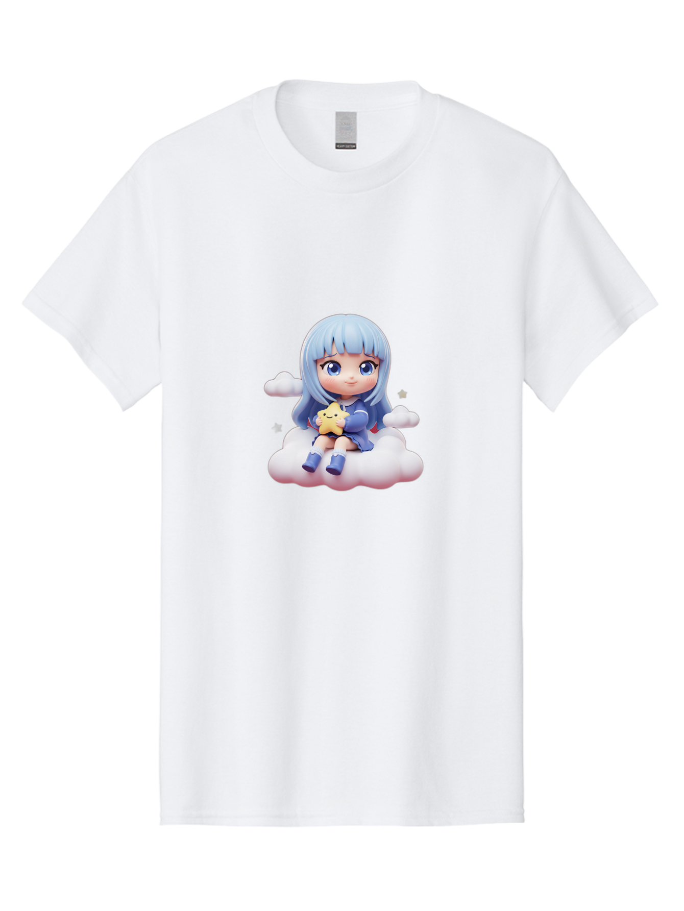 Chibi-Girl-On-Cloud Men'S Graphic Tee, 100% Cotton, Comfortable Casual Summer Wear, Machine Washable, Vintage Camera, Old Camera, Antique Camera, Black Camera, Classic Photography, Photography Equipment, Nostalgic Device, Film Camera, Bak240