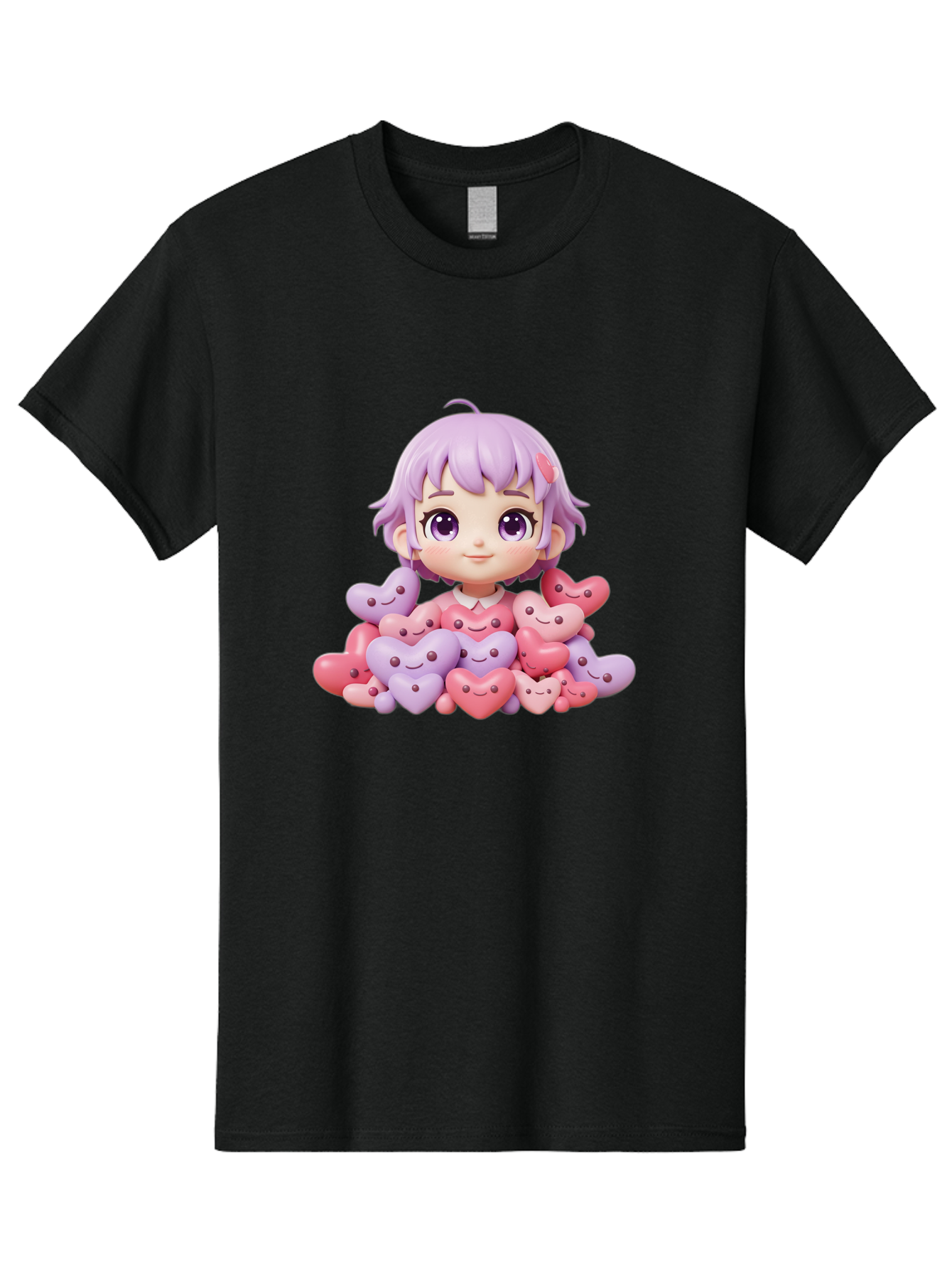 Chibi-Girl-With-Hearts Men'S Graphic Tee, 100% Cotton, Comfortable Casual Summer Wear, Machine Washable, Vintage Camera, Old Camera, Antique Camera, Black Camera, Classic Photography, Photography Equipment, Nostalgic Device, Film Camera, Bak241