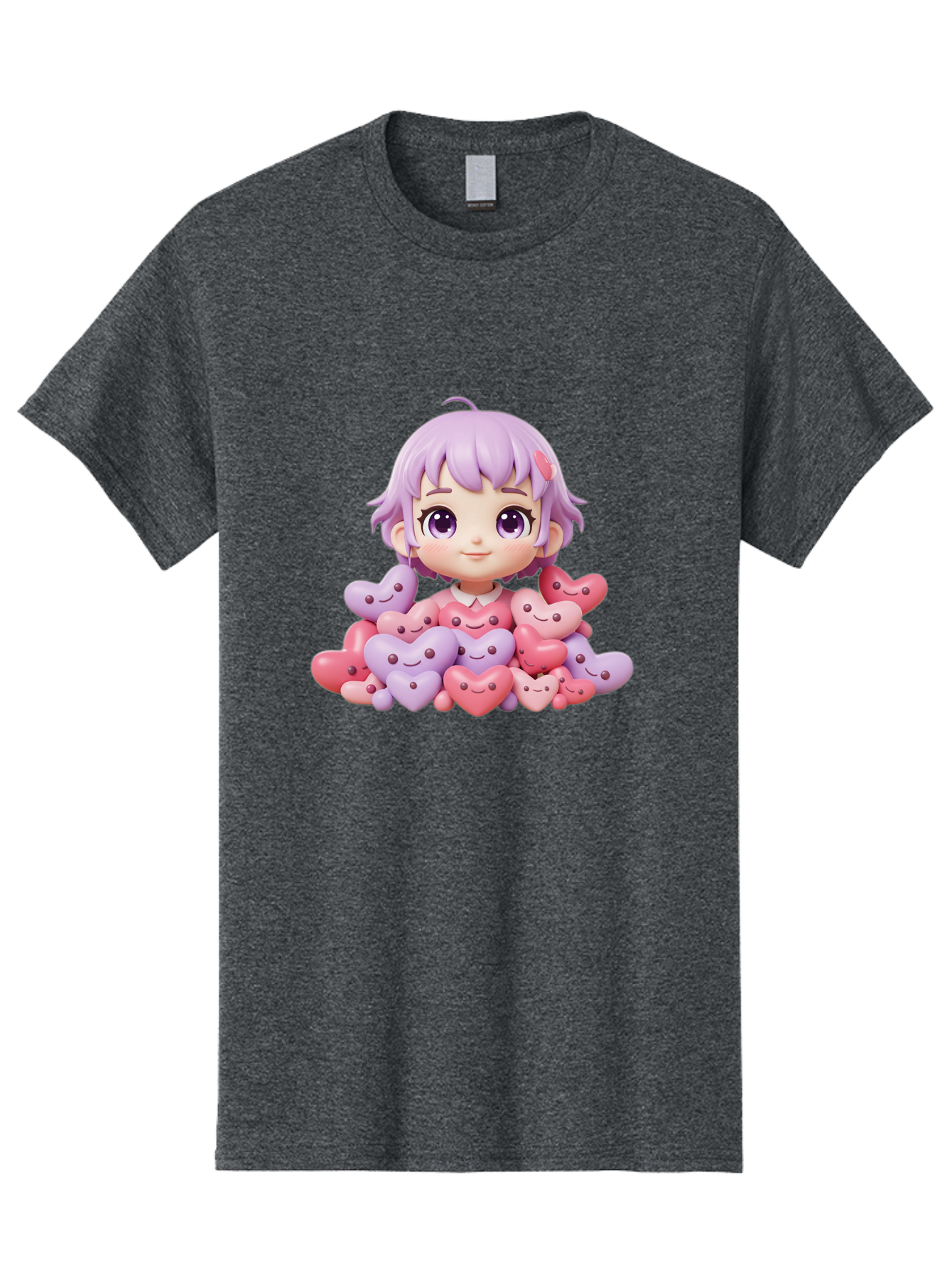 Chibi-Girl-With-Hearts Men'S Graphic Tee, 100% Cotton, Comfortable Casual Summer Wear, Machine Washable, Vintage Camera, Old Camera, Antique Camera, Black Camera, Classic Photography, Photography Equipment, Nostalgic Device, Film Camera, Bak241