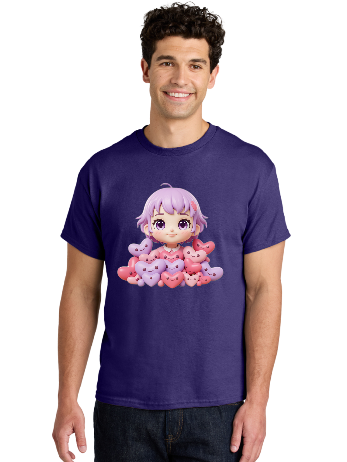 Chibi-Girl-With-Hearts Men'S Graphic Tee, 100% Cotton, Comfortable Casual Summer Wear, Machine Washable, Vintage Camera, Old Camera, Antique Camera, Black Camera, Classic Photography, Photography Equipment, Nostalgic Device, Film Camera, Bak241