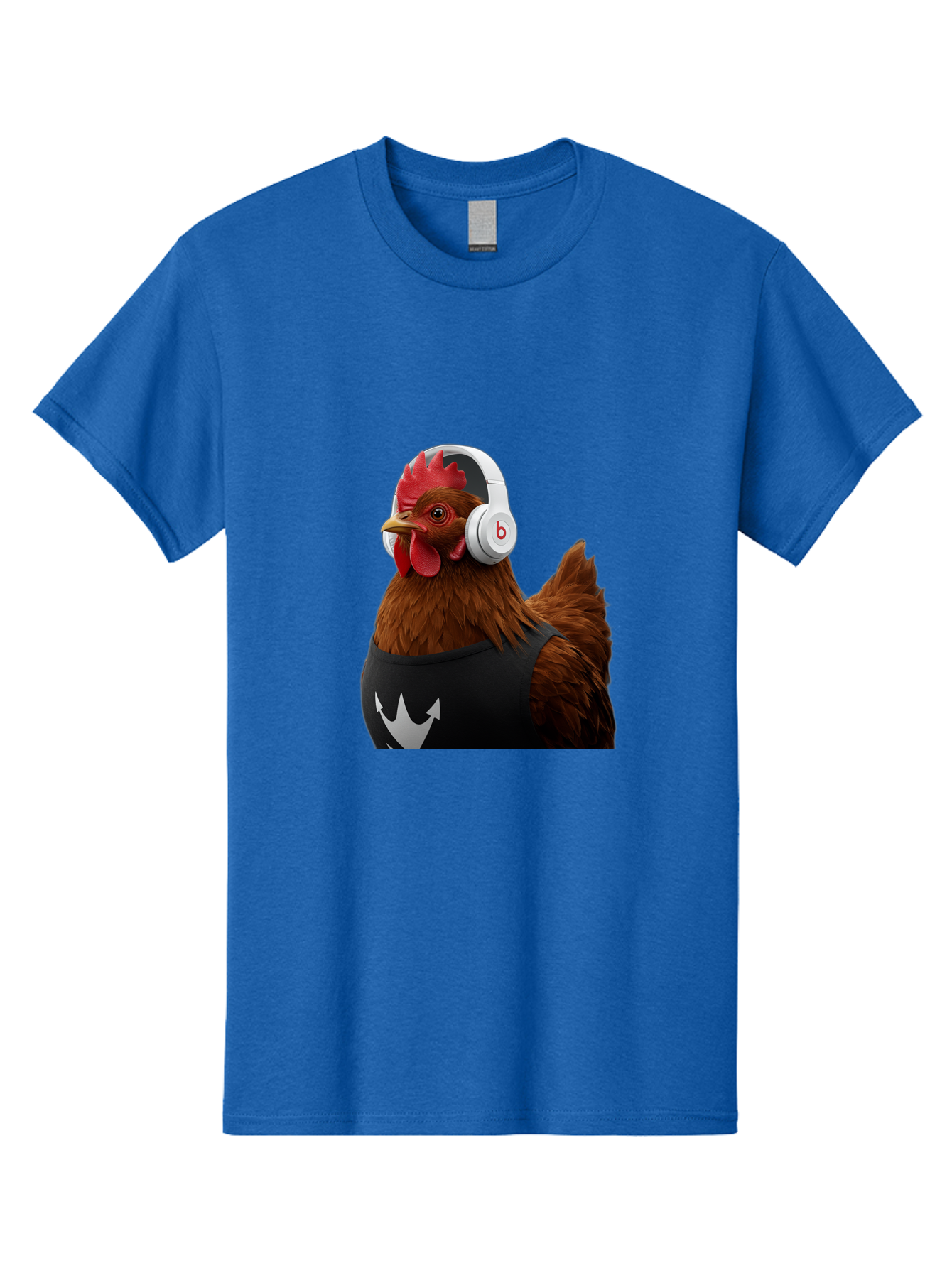 Chicken-With-Beats-Headphones Men'S Graphic Tee, 100% Cotton, Comfortable Casual Summer Wear, Machine Washable, Vintage Camera, Old Camera, Antique Camera, Black Camera, Classic Photography, Photography Equipment, Nostalgic Device, Bak243