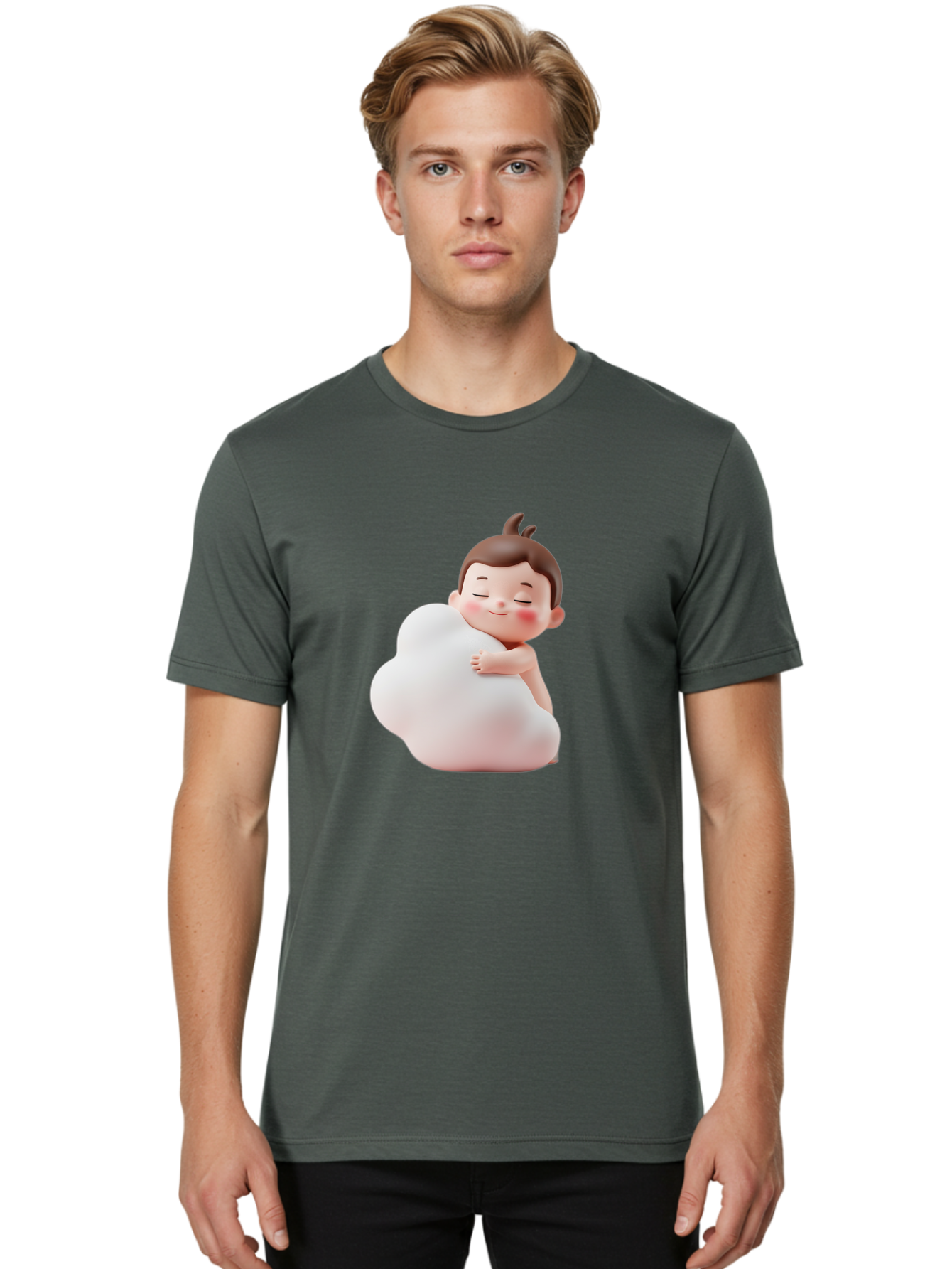 Child-Hugging-Cloud Men'S Graphic Tee, 100% Cotton, Comfortable Casual Summer Wear, Machine Washable, Vintage Camera, Old Camera, Antique Camera, Black Camera, Classic Photography, Photography Equipment, Nostalgic Device, Film Camera, Bak244
