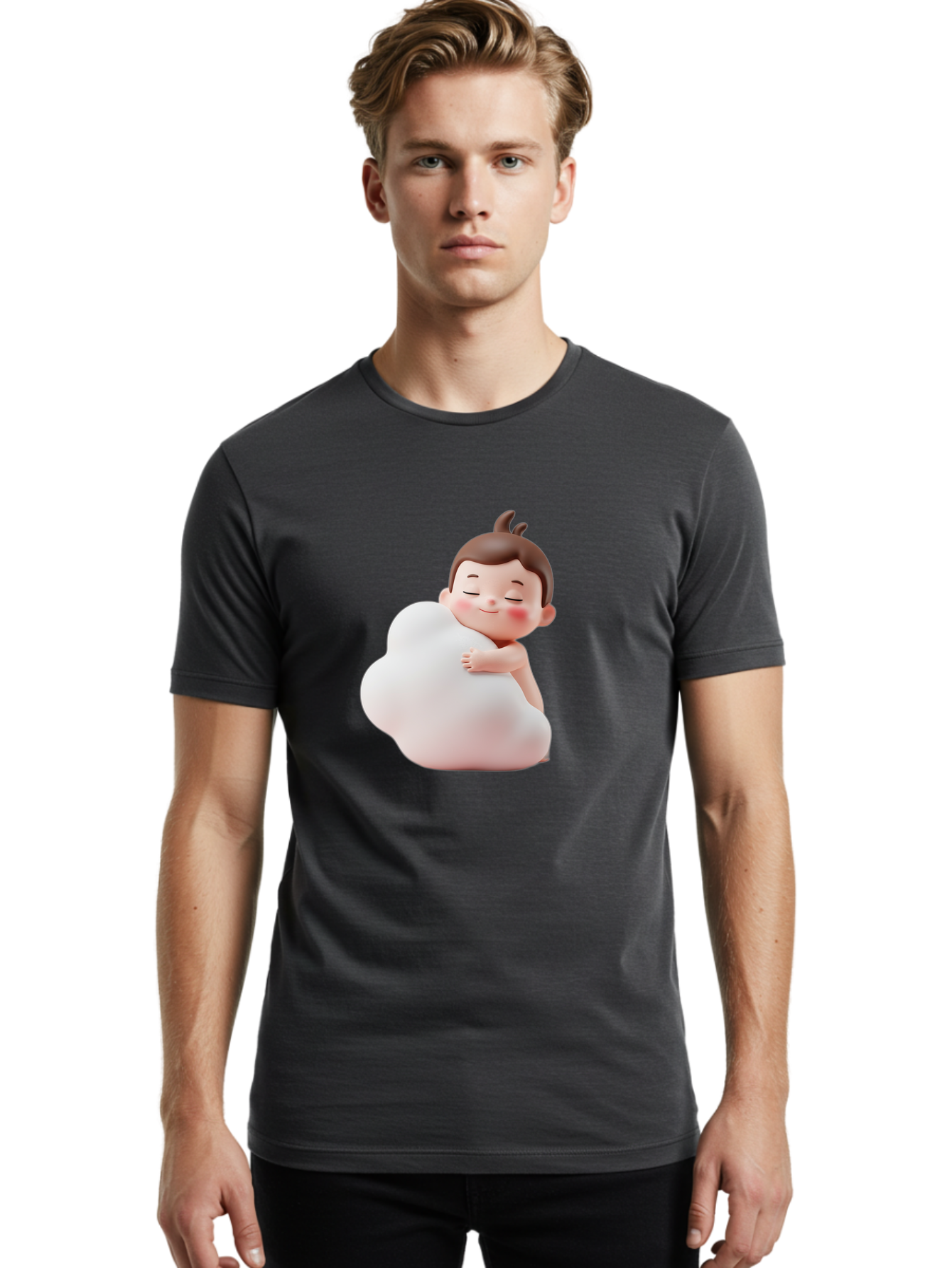 Child-Hugging-Cloud Men'S Graphic Tee, 100% Cotton, Comfortable Casual Summer Wear, Machine Washable, Vintage Camera, Old Camera, Antique Camera, Black Camera, Classic Photography, Photography Equipment, Nostalgic Device, Film Camera, Bak244