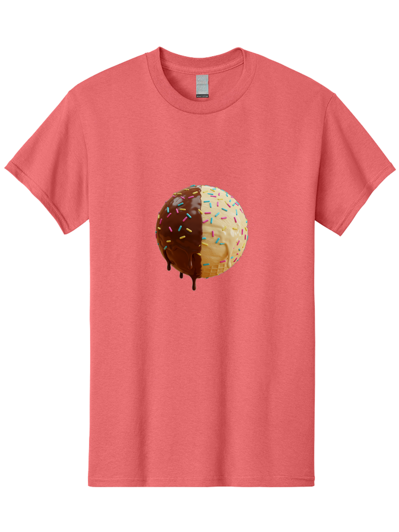 Chocolate-And-Vanilla-Ice-Cream Men'S Graphic Tee, 100% Cotton, Comfortable Casual Summer Wear, Machine Washable, Vintage Camera, Old Camera, Antique Camera, Black Camera, Classic Photography, Photography Equipment, Nostalgic Device, Bak246