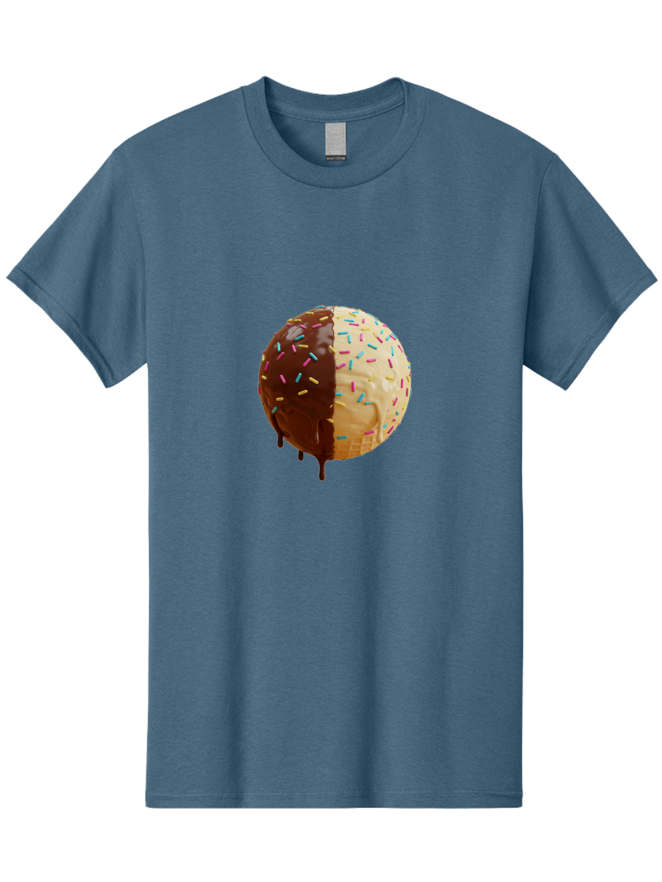 Chocolate-And-Vanilla-Ice-Cream Men'S Graphic Tee, 100% Cotton, Comfortable Casual Summer Wear, Machine Washable, Vintage Camera, Old Camera, Antique Camera, Black Camera, Classic Photography, Photography Equipment, Nostalgic Device, Bak246