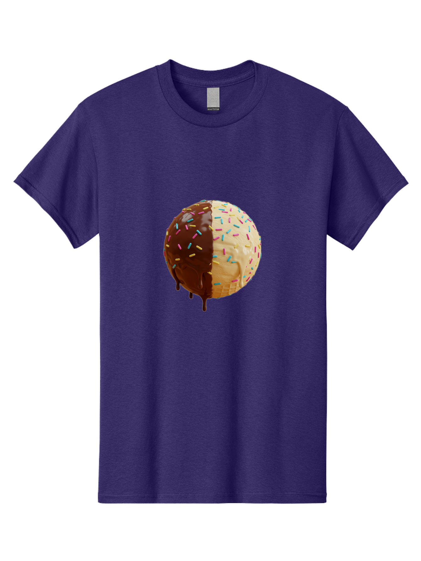 Chocolate-And-Vanilla-Ice-Cream Men'S Graphic Tee, 100% Cotton, Comfortable Casual Summer Wear, Machine Washable, Vintage Camera, Old Camera, Antique Camera, Black Camera, Classic Photography, Photography Equipment, Nostalgic Device, Bak246