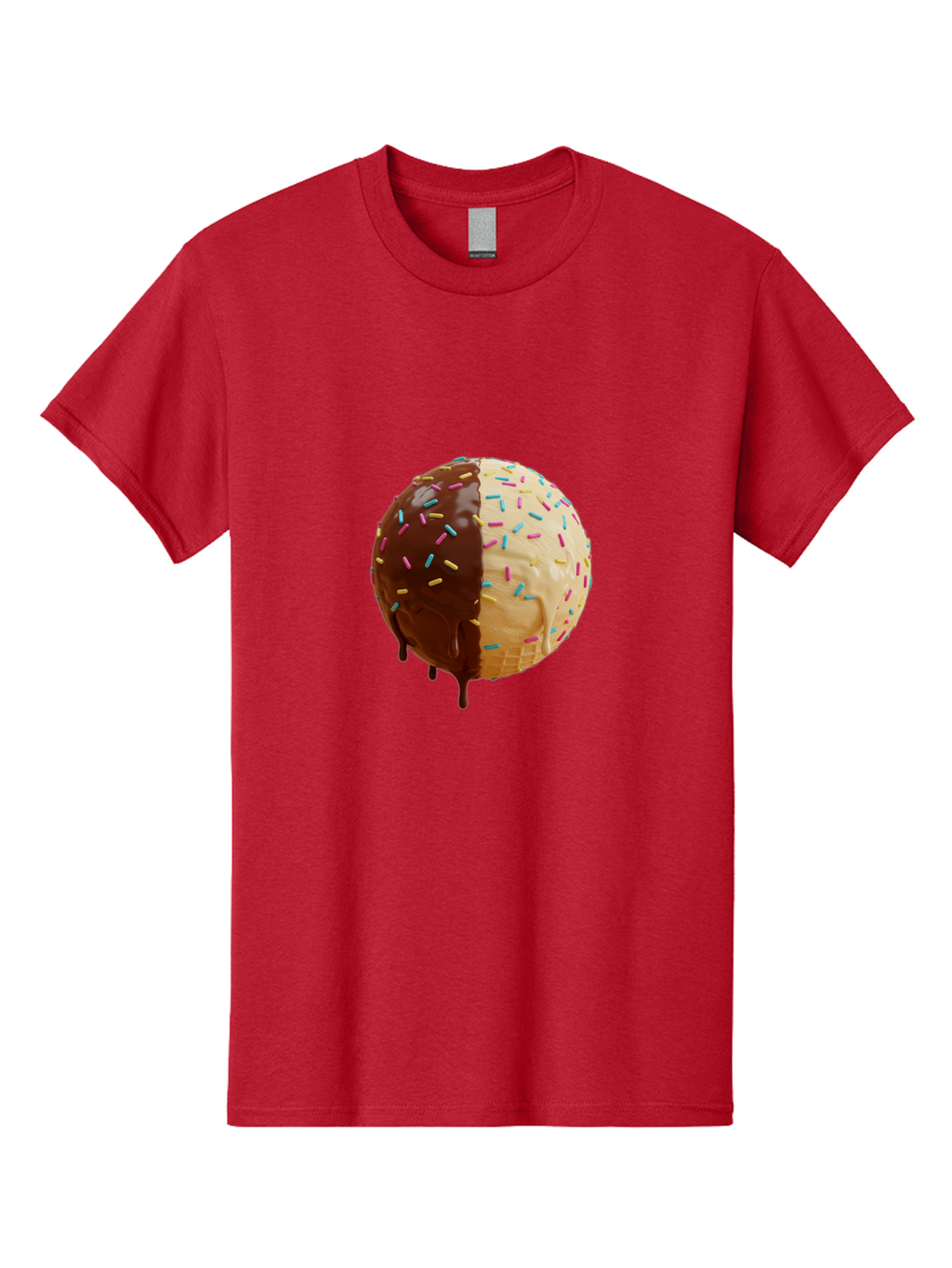 Chocolate-And-Vanilla-Ice-Cream Men'S Graphic Tee, 100% Cotton, Comfortable Casual Summer Wear, Machine Washable, Vintage Camera, Old Camera, Antique Camera, Black Camera, Classic Photography, Photography Equipment, Nostalgic Device, Bak246