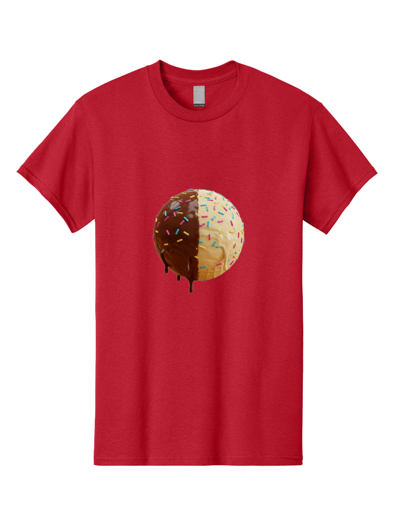 Chocolate-And-Vanilla-Ice-Cream Men'S Graphic Tee, 100% Cotton, Comfortable Casual Summer Wear, Machine Washable, Vintage Camera, Old Camera, Antique Camera, Black Camera, Classic Photography, Photography Equipment, Nostalgic Device, Bak246
