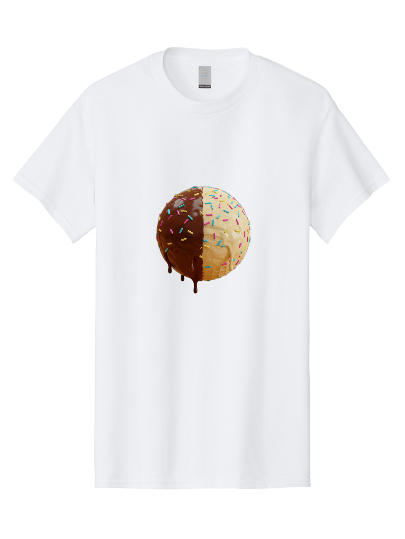 Chocolate-And-Vanilla-Ice-Cream Men'S Graphic Tee, 100% Cotton, Comfortable Casual Summer Wear, Machine Washable, Vintage Camera, Old Camera, Antique Camera, Black Camera, Classic Photography, Photography Equipment, Nostalgic Device, Bak246