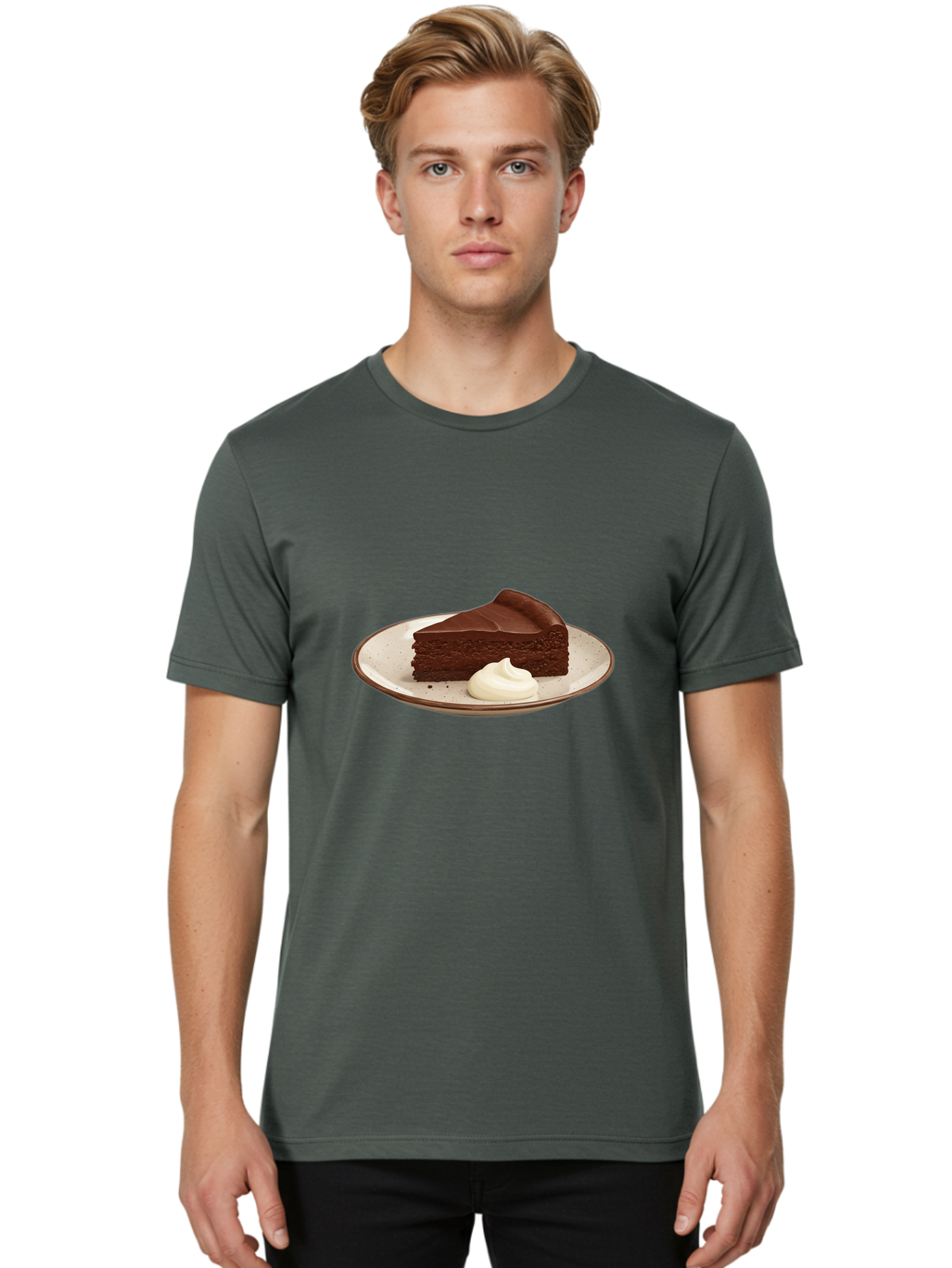 Chocolate-Cake-3 Men'S Graphic Tee, 100% Cotton, Comfortable Casual Summer Wear, Machine Washable, Vintage Camera, Old Camera, Antique Camera, Black Camera, Classic Photography, Photography Equipment, Nostalgic Device, Film Camera, Camera Art Bak250