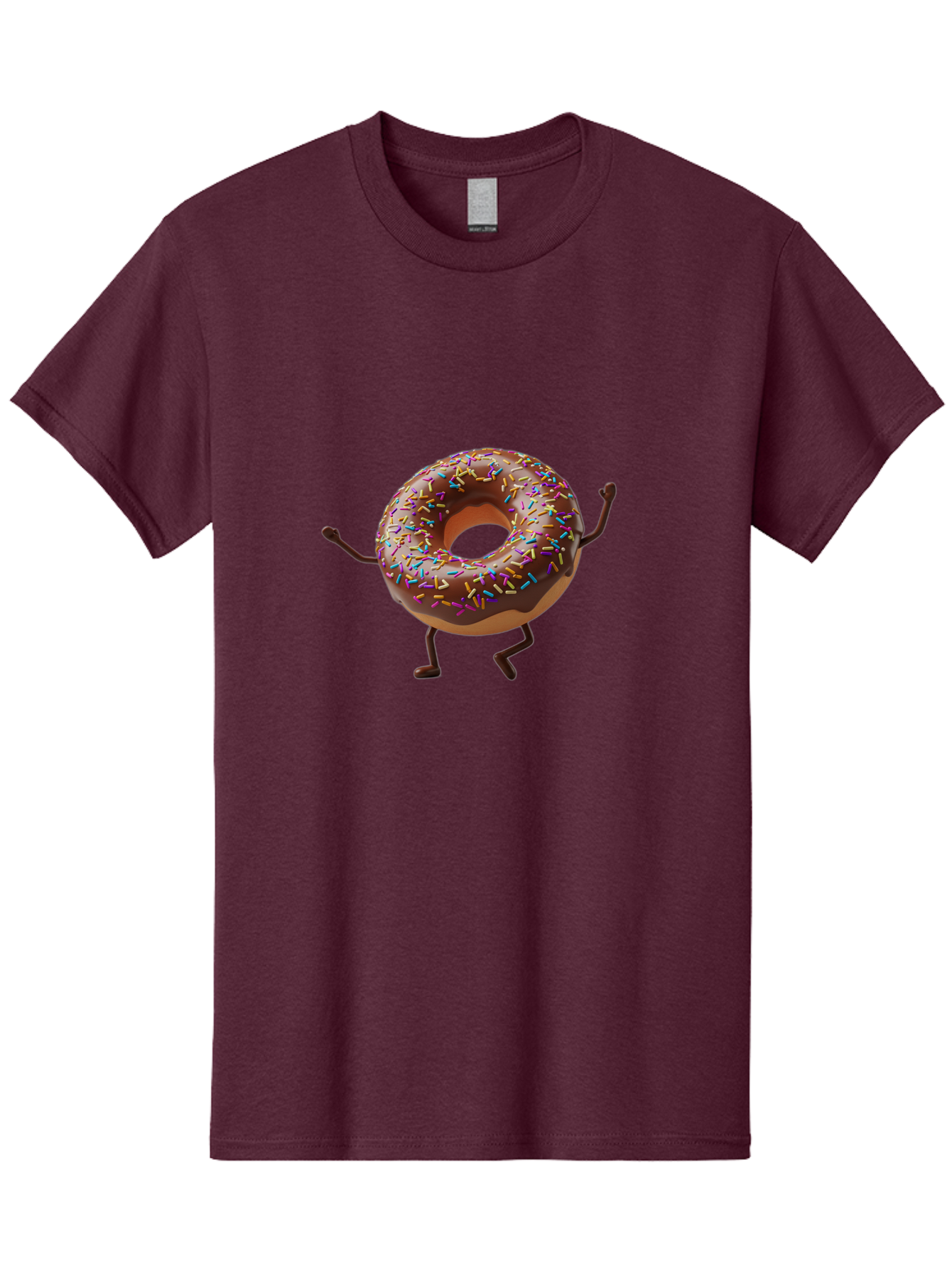 Chocolate-Donut Men'S Graphic Tee, 100% Cotton, Comfortable Casual Summer Wear, Machine Washable, Vintage Camera, Old Camera, Antique Camera, Black Camera, Classic Photography, Photography Equipment, Nostalgic Device, Film Camera, Camera Art Bak255