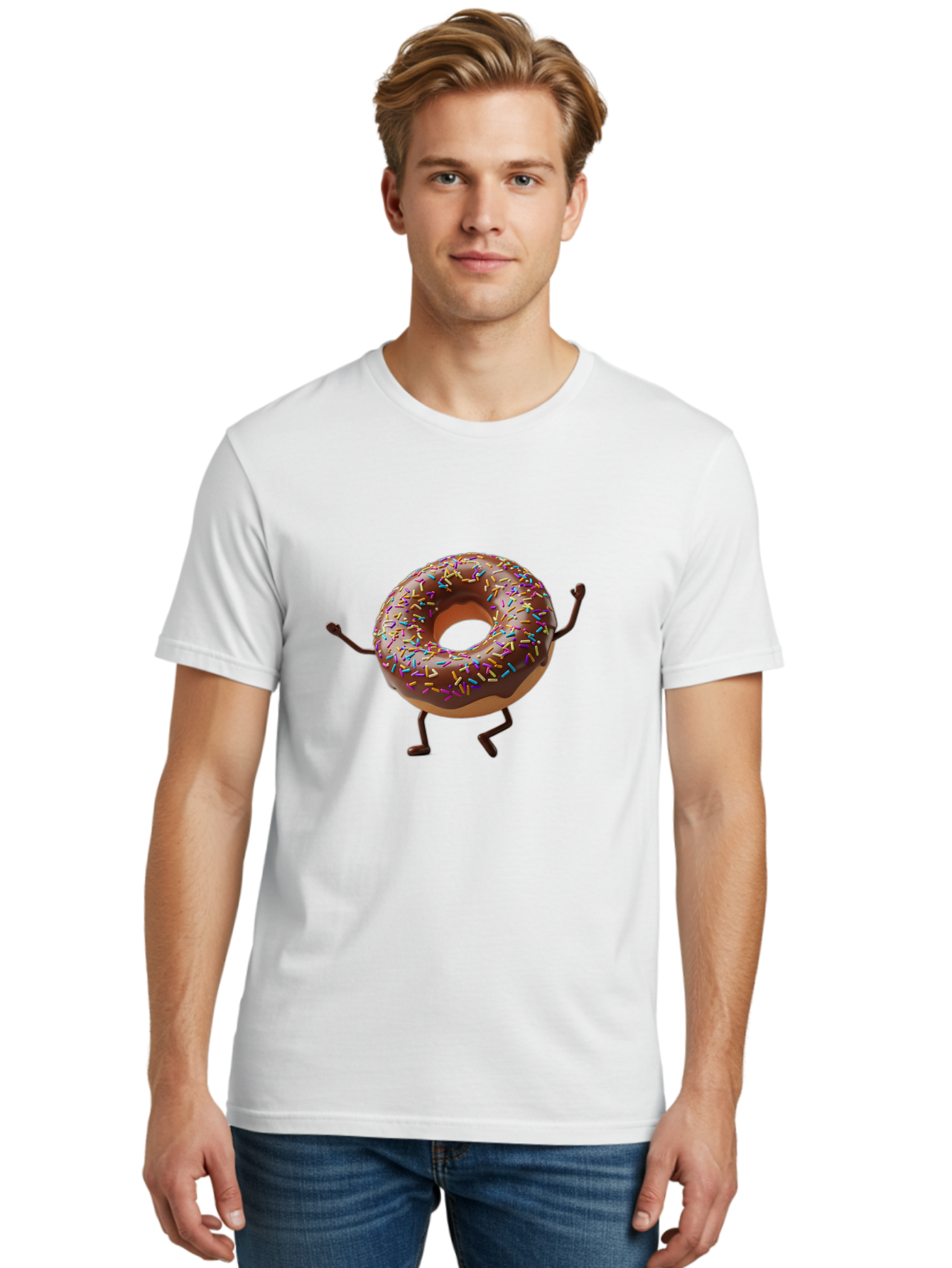 Chocolate-Donut Men'S Graphic Tee, 100% Cotton, Comfortable Casual Summer Wear, Machine Washable, Vintage Camera, Old Camera, Antique Camera, Black Camera, Classic Photography, Photography Equipment, Nostalgic Device, Film Camera, Camera Art Bak255