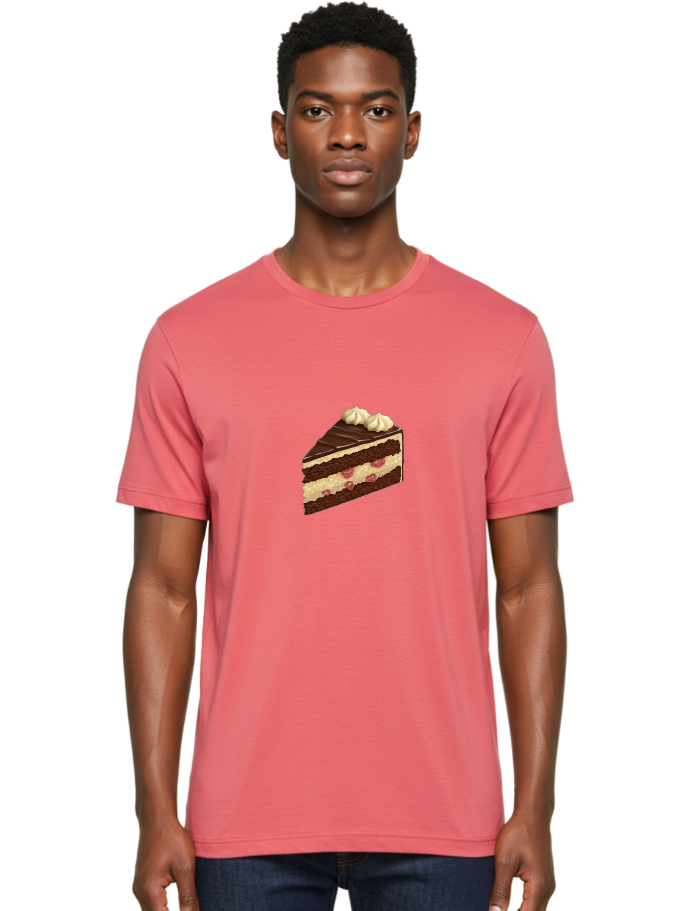 Chocolate-Layer-Cake-2 Men'S Graphic Tee, 100% Cotton, Comfortable Casual Summer Wear, Machine Washable, Vintage Camera, Old Camera, Antique Camera, Black Camera, Classic Photography, Photography Equipment, Nostalgic Device, Film Camera, Bak257