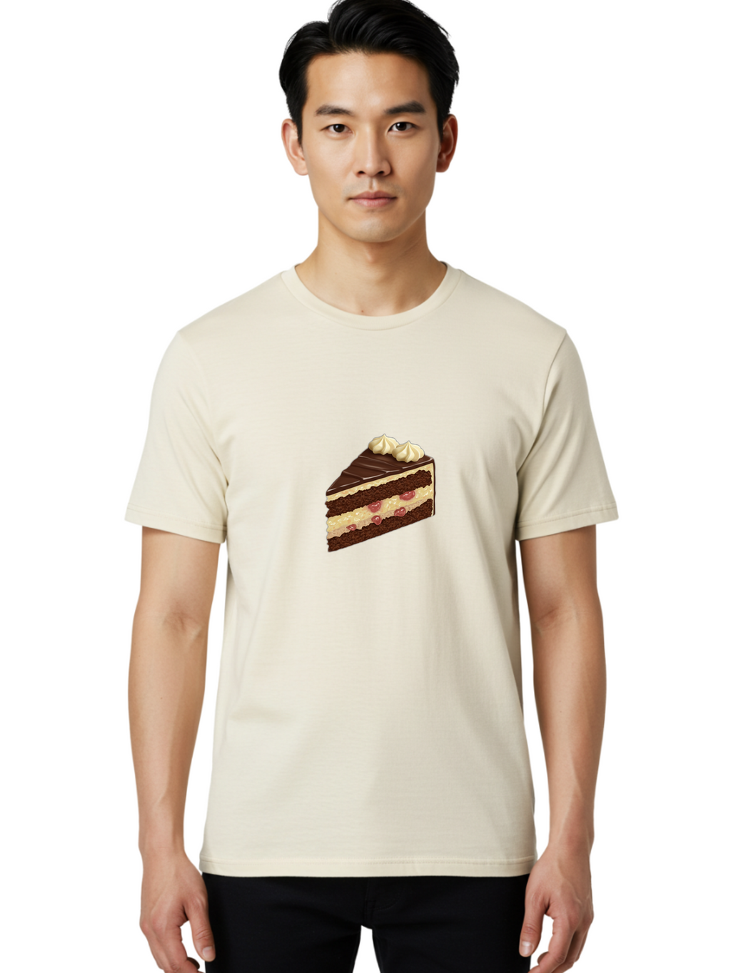 Chocolate-Layer-Cake-2 Men'S Graphic Tee, 100% Cotton, Comfortable Casual Summer Wear, Machine Washable, Vintage Camera, Old Camera, Antique Camera, Black Camera, Classic Photography, Photography Equipment, Nostalgic Device, Film Camera, Bak257