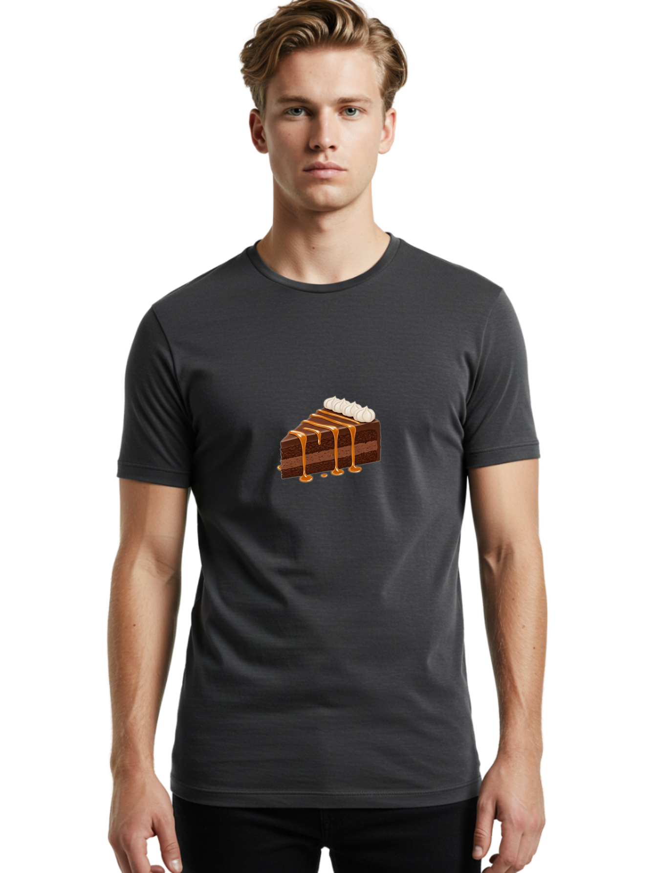 Chocolate-Layer-Cake Men'S Graphic Tee, 100% Cotton, Comfortable Casual Summer Wear, Machine Washable, Vintage Camera, Old Camera, Antique Camera, Black Camera, Classic Photography, Photography Equipment, Nostalgic Device, Film Camera, Bak258