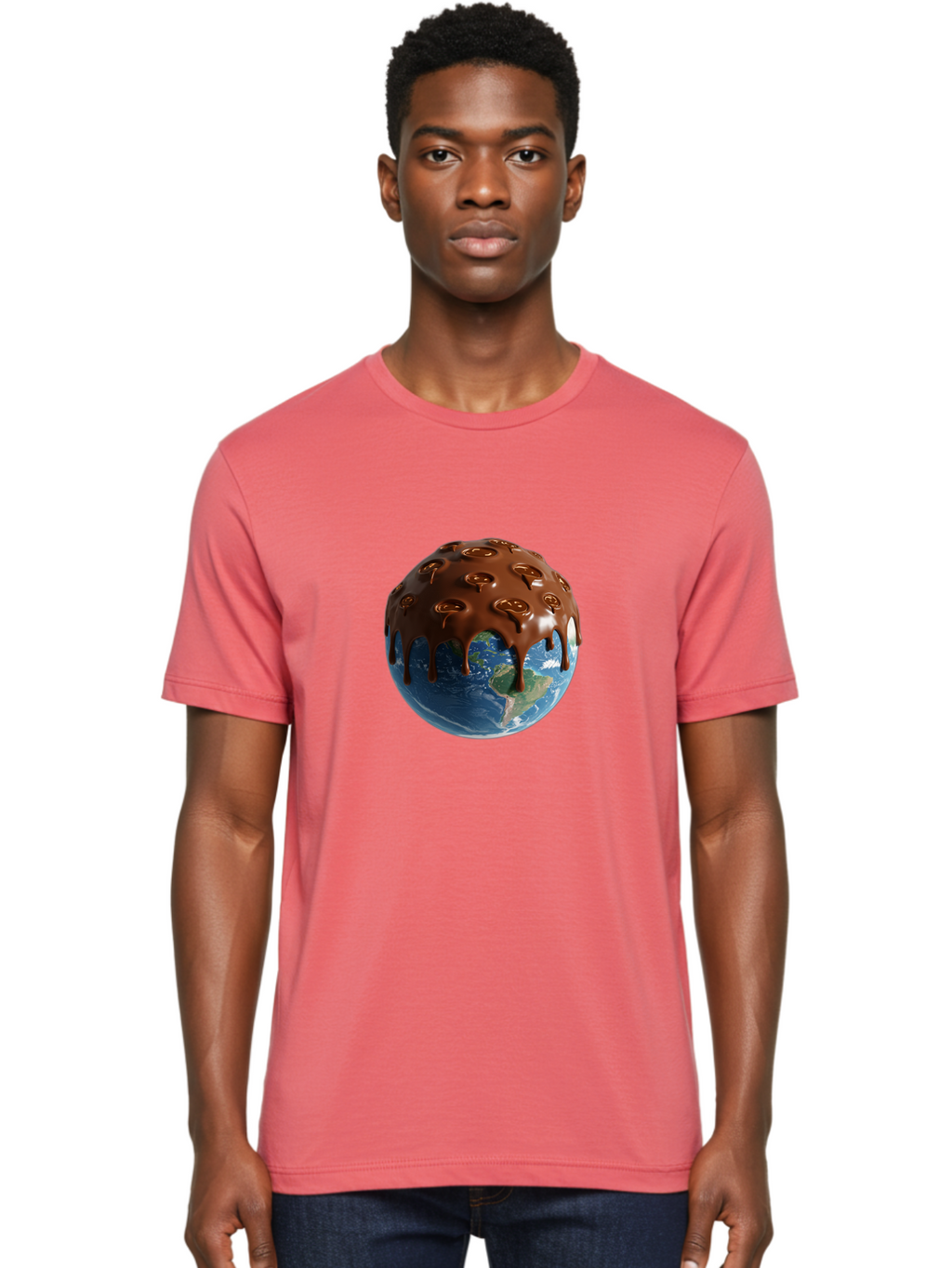 Chocolate-Planet-Earth Men'S Graphic Tee, 100% Cotton, Comfortable Casual Summer Wear, Machine Washable, Vintage Camera, Old Camera, Antique Camera, Black Camera, Classic Photography, Photography Equipment, Nostalgic Device, Film Camera, Bak259
