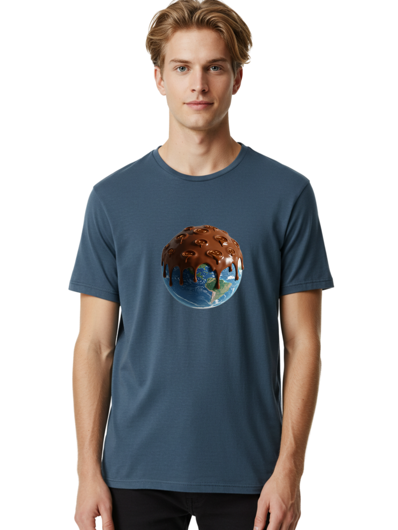 Chocolate-Planet-Earth Men'S Graphic Tee, 100% Cotton, Comfortable Casual Summer Wear, Machine Washable, Vintage Camera, Old Camera, Antique Camera, Black Camera, Classic Photography, Photography Equipment, Nostalgic Device, Film Camera, Bak259