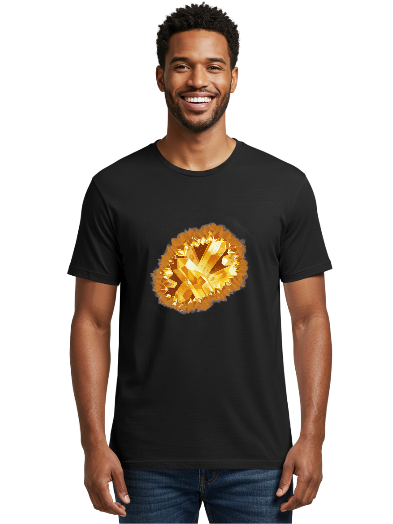 Citrine-Cluster Men'S Graphic Tee, 100% Cotton, Comfortable Casual Summer Wear, Machine Washable, Vintage Camera, Old Camera, Antique Camera, Black Camera, Classic Photography, Photography Equipment, Nostalgic Device, Film Camera, Camera Art Bak260