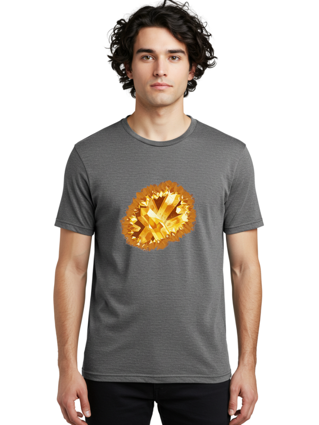 Citrine-Cluster Men'S Graphic Tee, 100% Cotton, Comfortable Casual Summer Wear, Machine Washable, Vintage Camera, Old Camera, Antique Camera, Black Camera, Classic Photography, Photography Equipment, Nostalgic Device, Film Camera, Camera Art Bak260