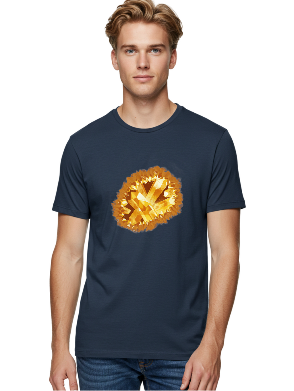 Citrine-Cluster Men'S Graphic Tee, 100% Cotton, Comfortable Casual Summer Wear, Machine Washable, Vintage Camera, Old Camera, Antique Camera, Black Camera, Classic Photography, Photography Equipment, Nostalgic Device, Film Camera, Camera Art Bak260